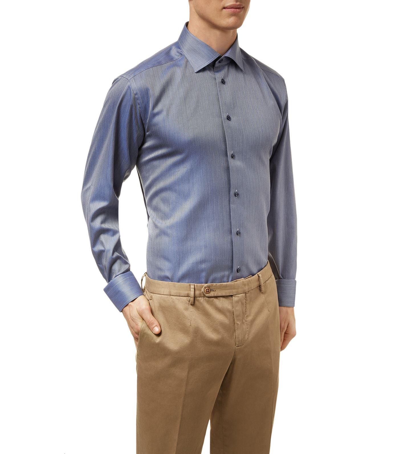 eton herringbone shirt