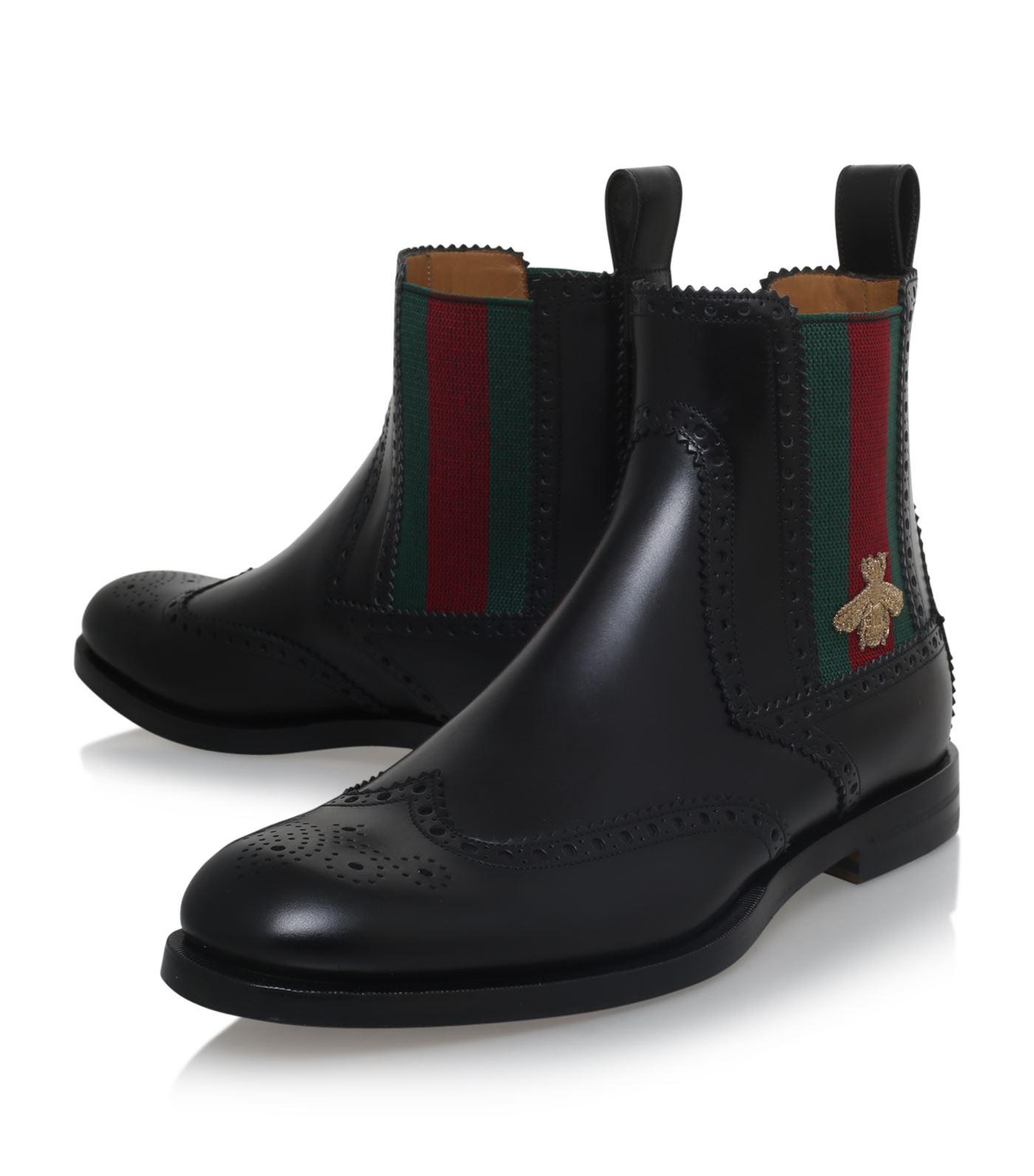Gucci Strand Chelsea Boots in Black for Men - Lyst