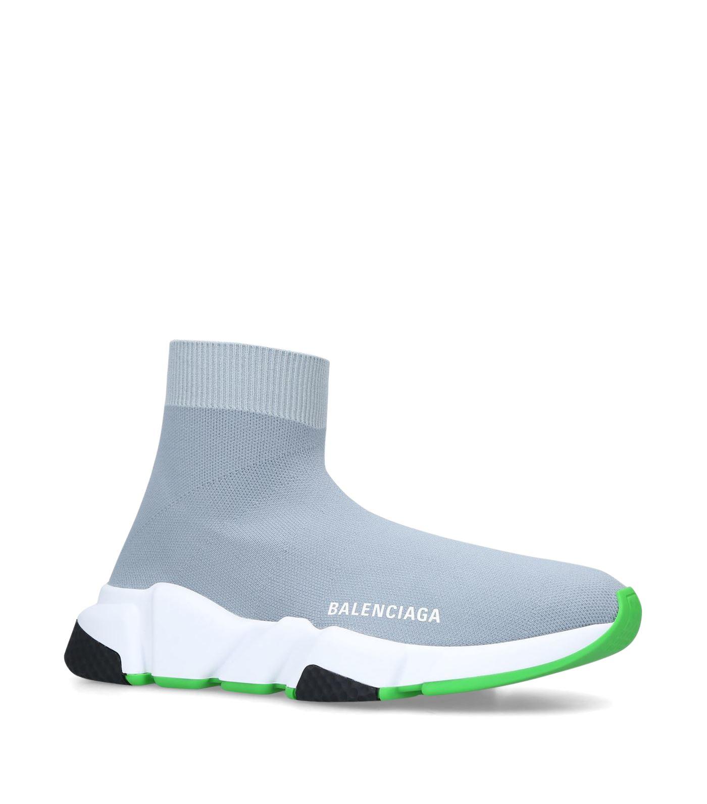 Balenciaga Speed High Top Sock Trainers in Gray - Save 7% - Lyst