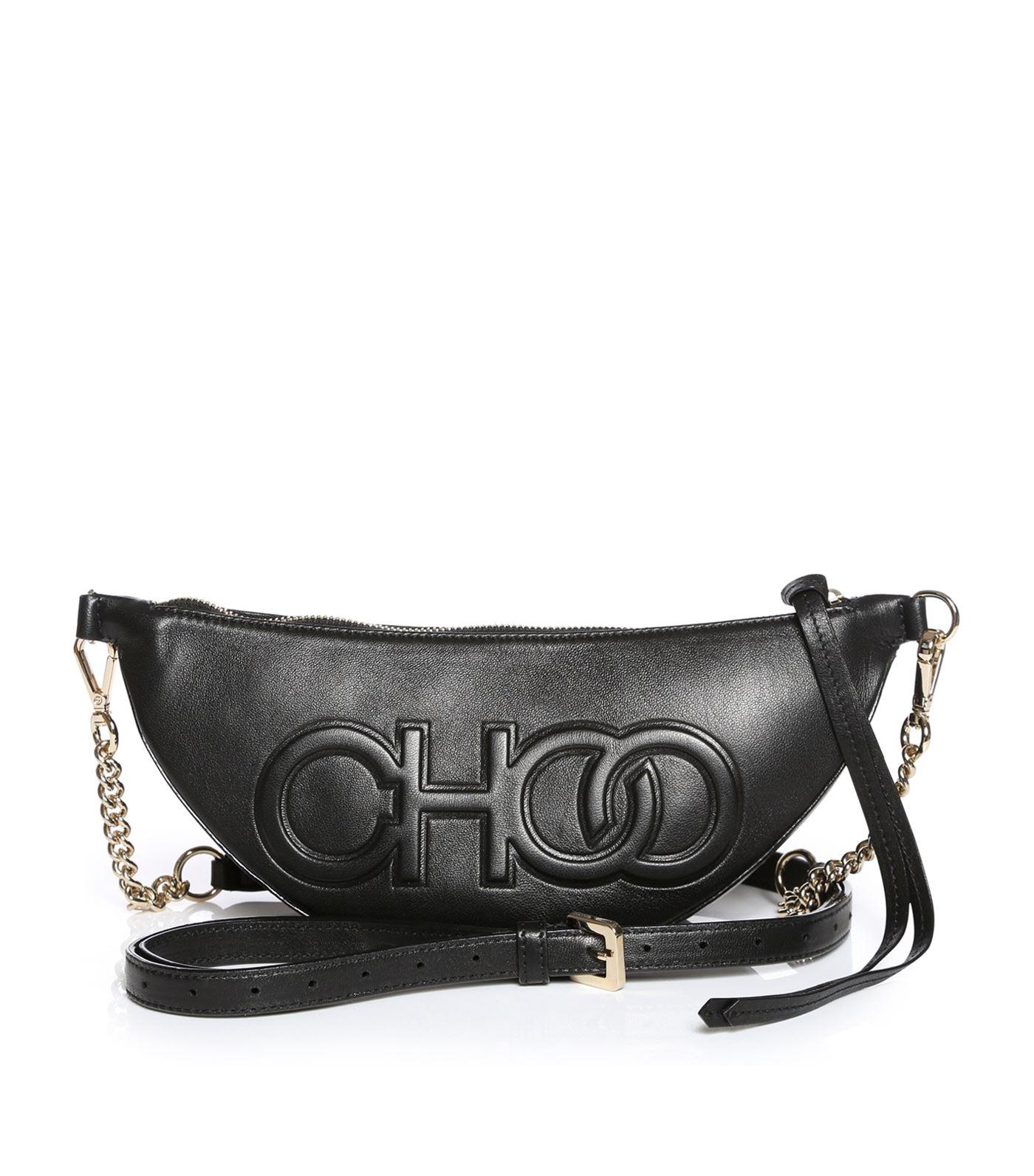Jimmy Choo Leather Faye Belt Bag in Black - Save 10% - Lyst
