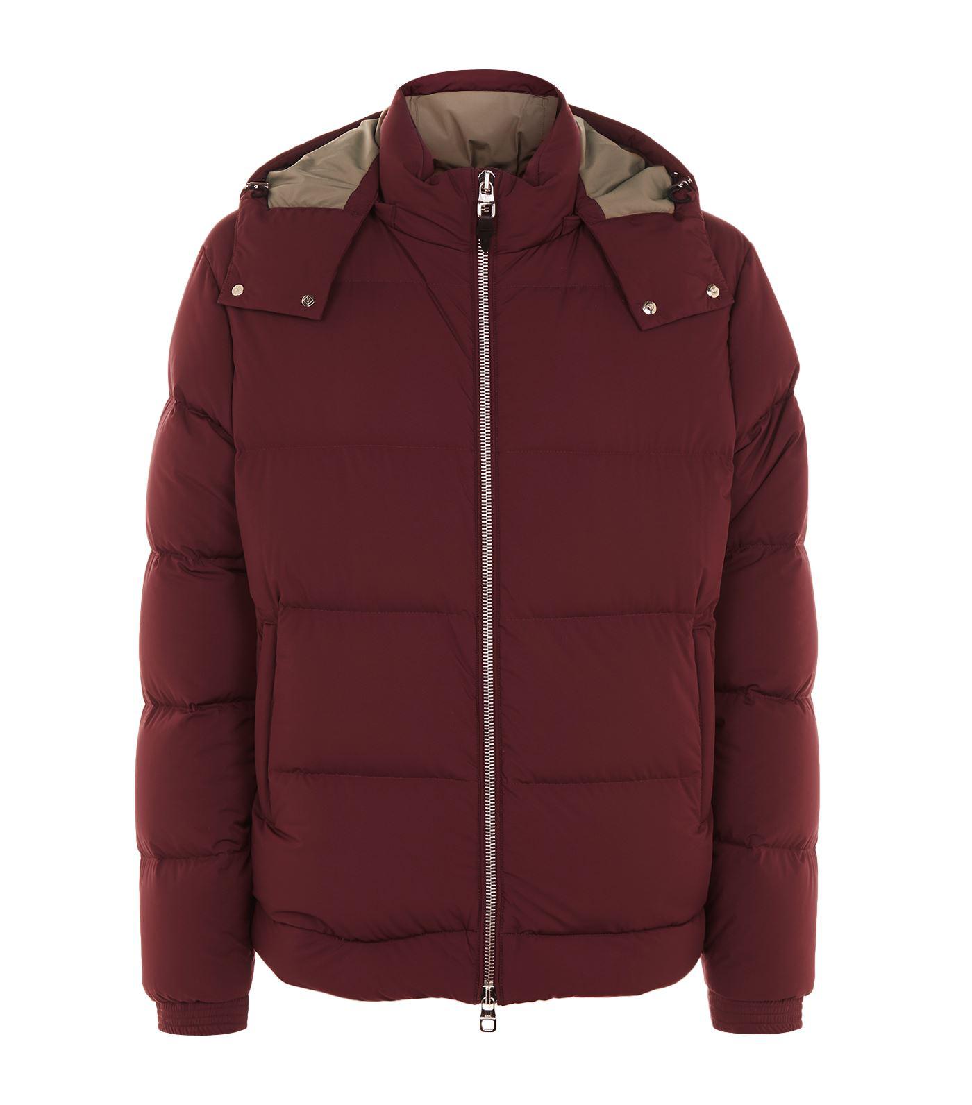 Lyst - Dunhill Down Filled Hooded Puffer Jacket in Red for Men