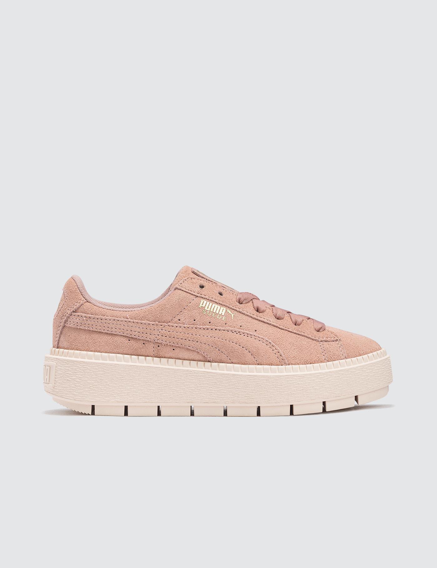 puma suede platform trace rosa puma suede platform trace rosa