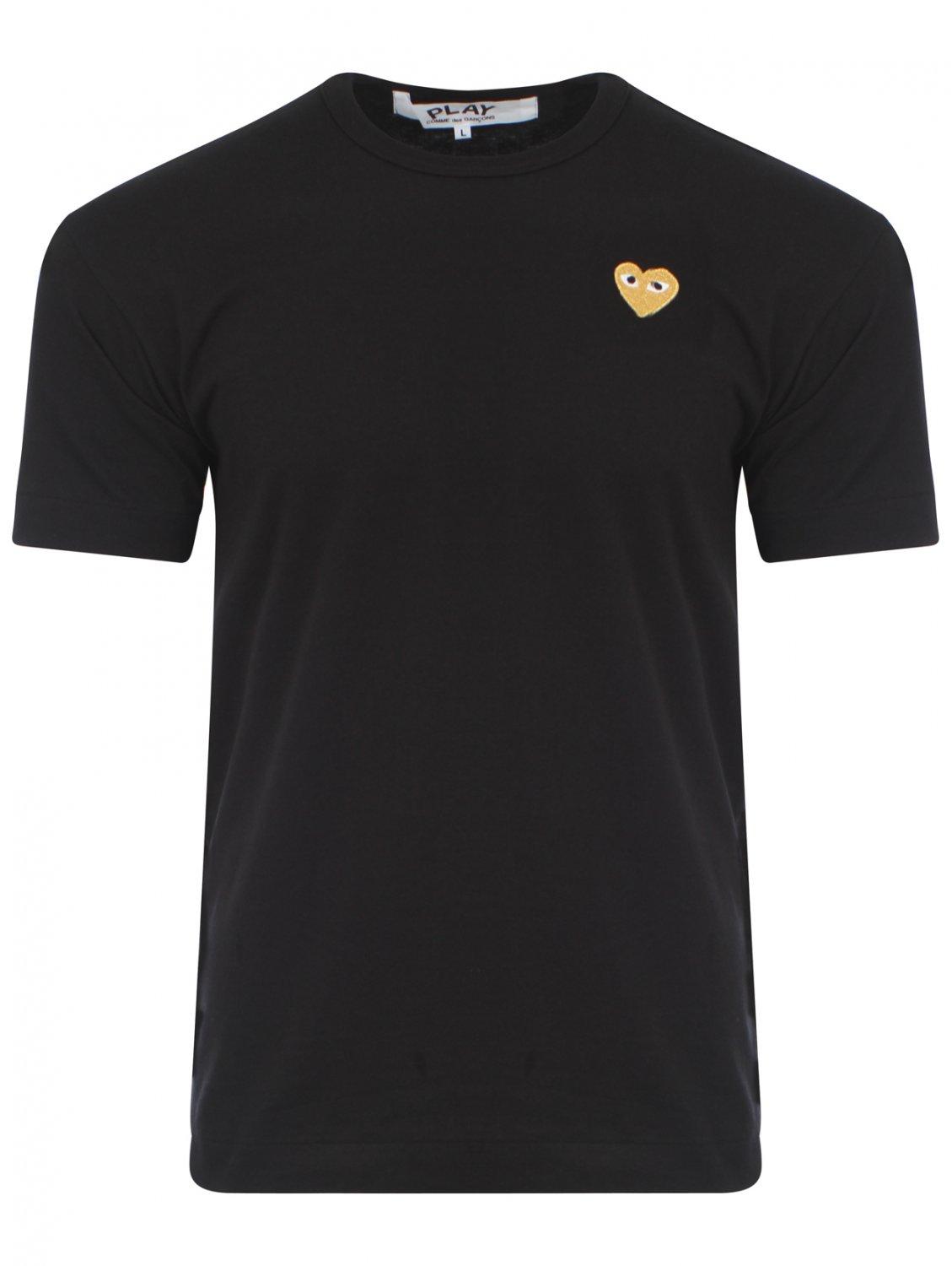 Comme des garçons Play Gold Heart T-shirt in Metallic for Men | Lyst