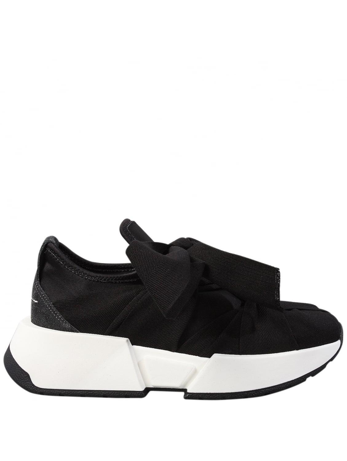 Lyst - Mm6 By Maison Martin Margiela Bow Platform Sneakers Black in Black