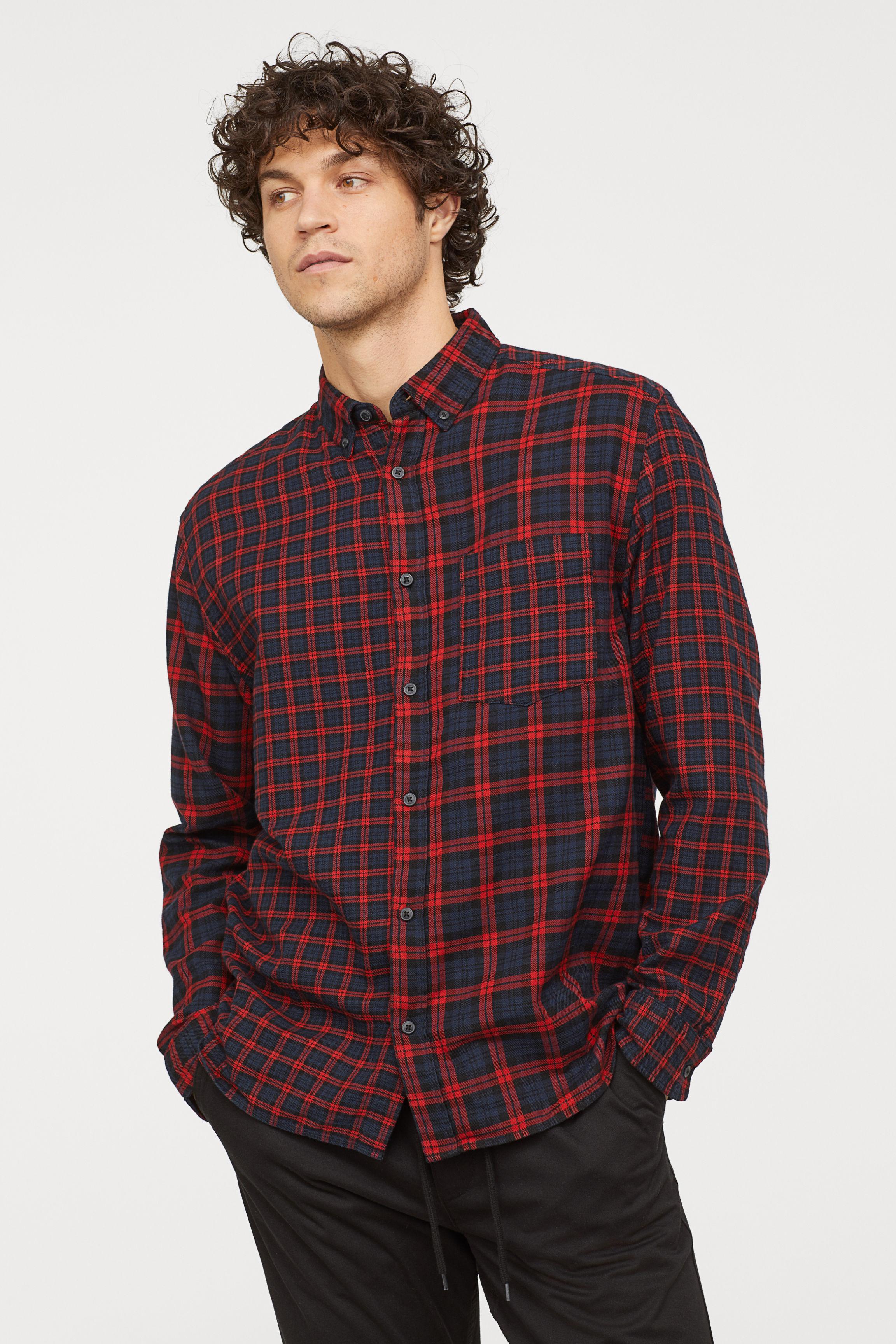 flannel shirts h&m