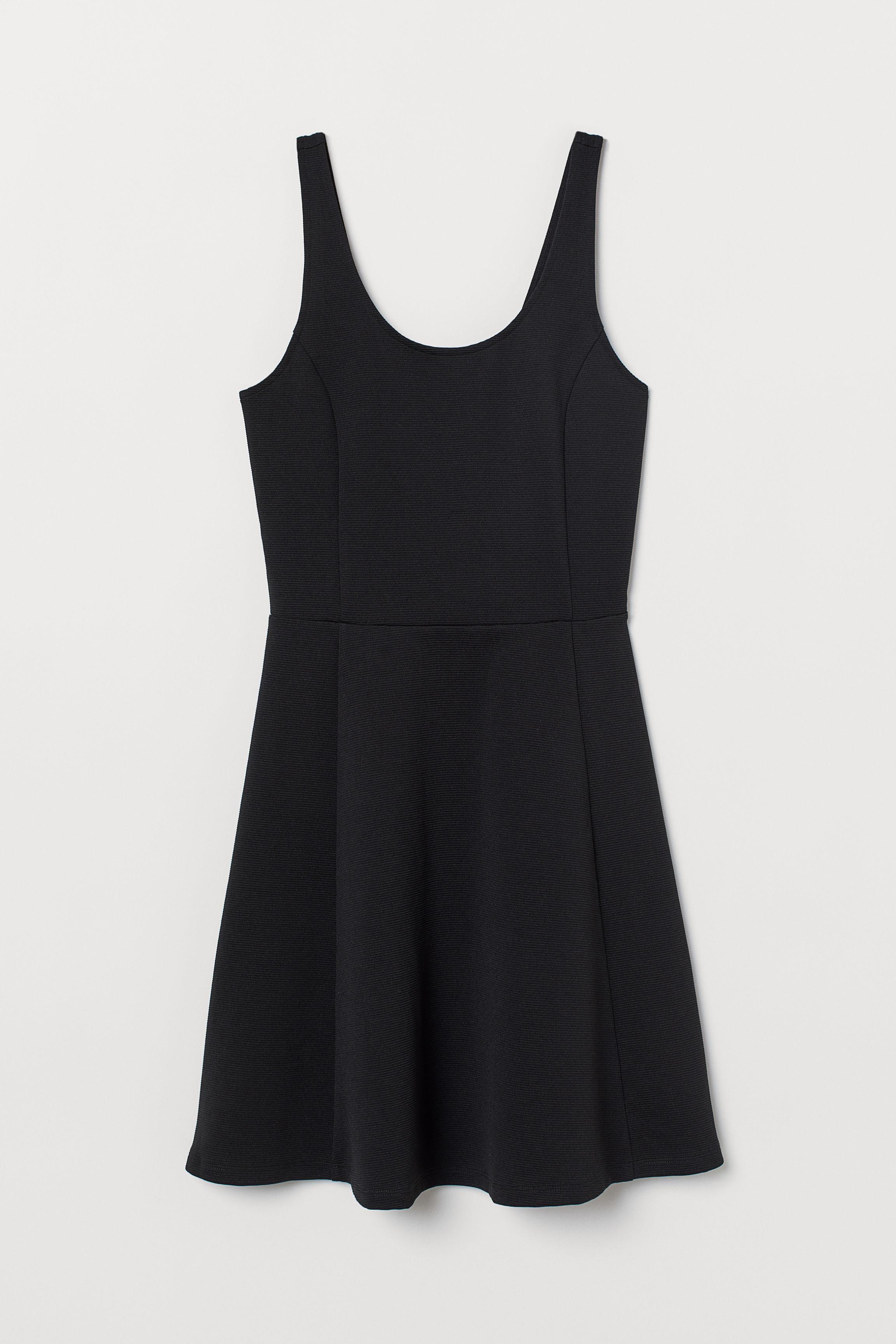H&M Sleeveless Jersey Dress in Black - Lyst