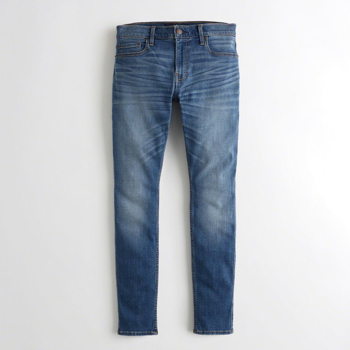 Lyst Hollister Extreme Skinny Jeans in Blue for Men