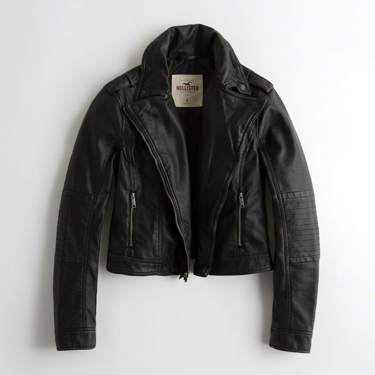 Lyst Hollister Girls Faux Leather Biker Jacket From