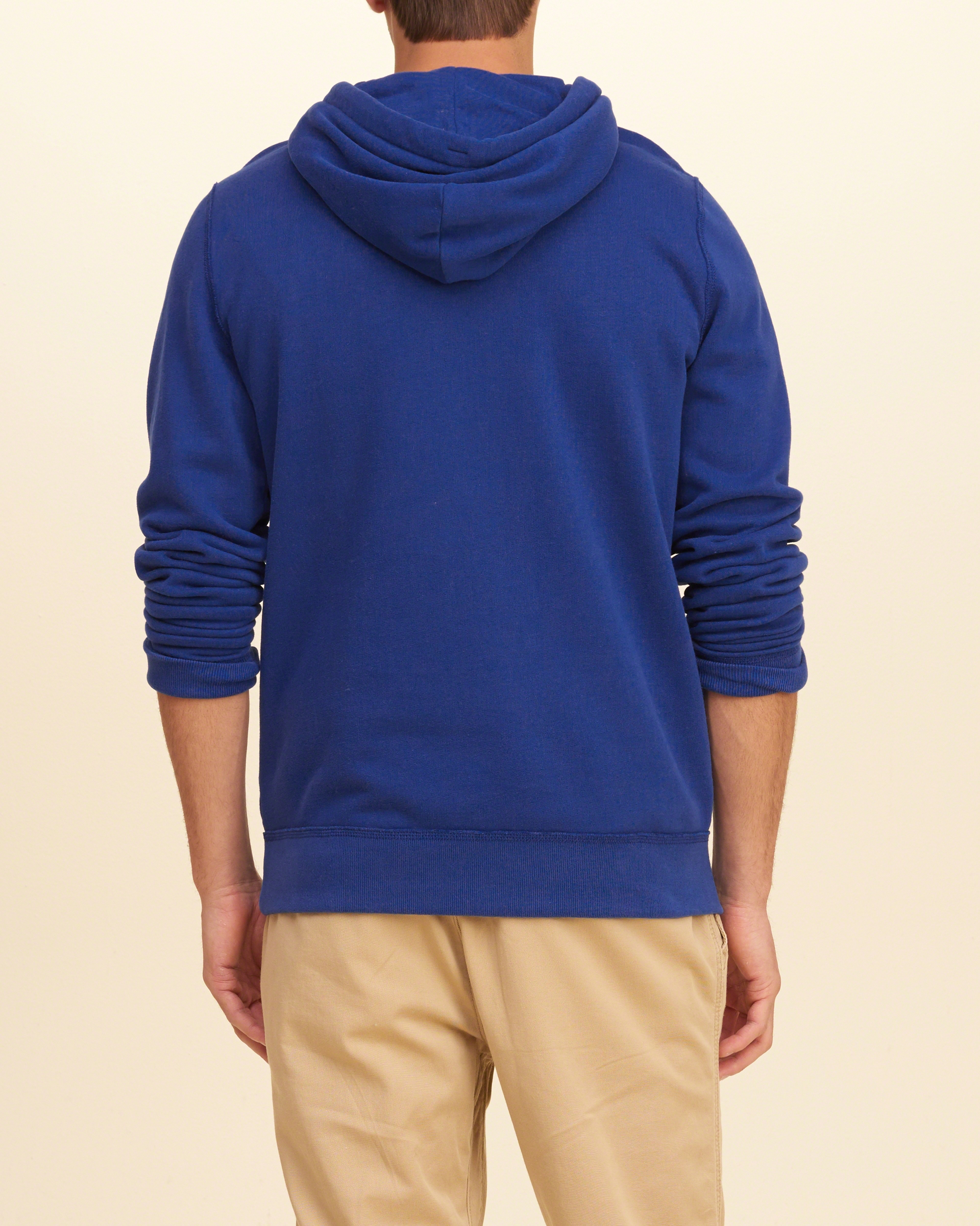 Hollister Ombre Logo Graphic Hoodie in Blue for Men | Lyst