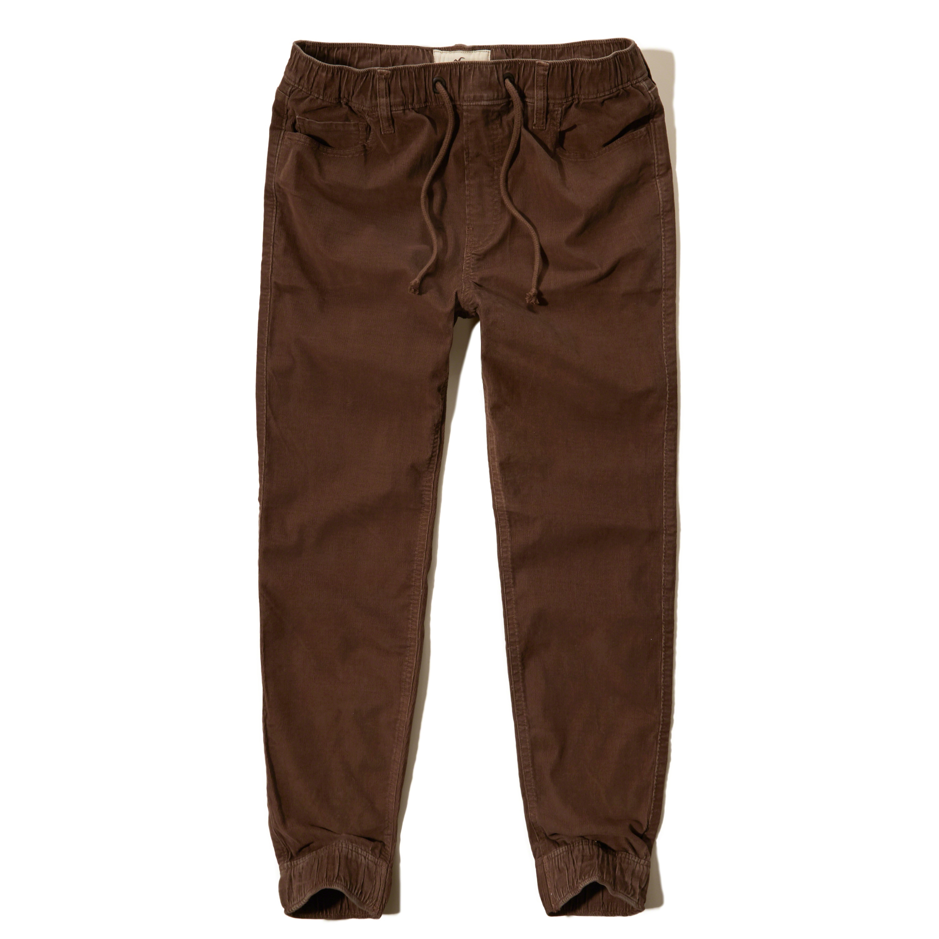 Hollister Corduroy Jogger Trousers in Brown for Men | Lyst