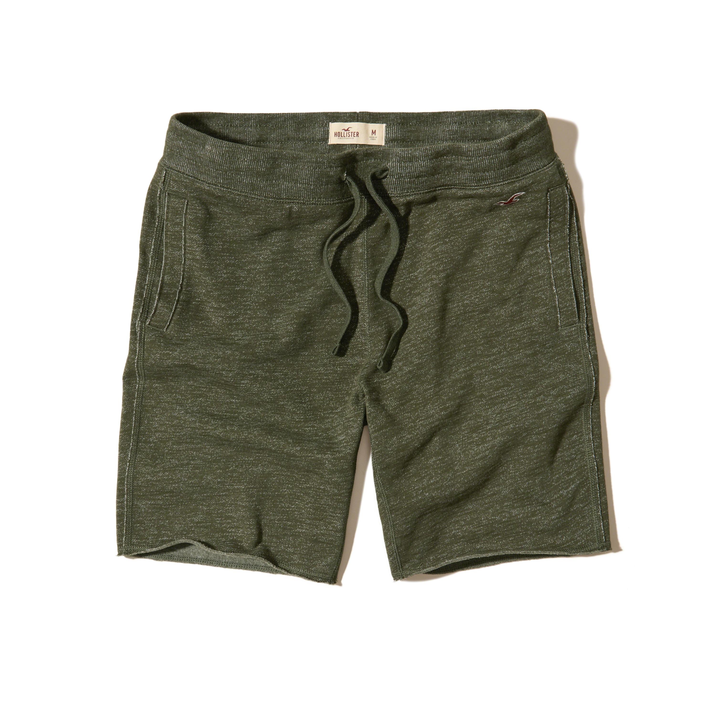 hollister fleece jogger shorts