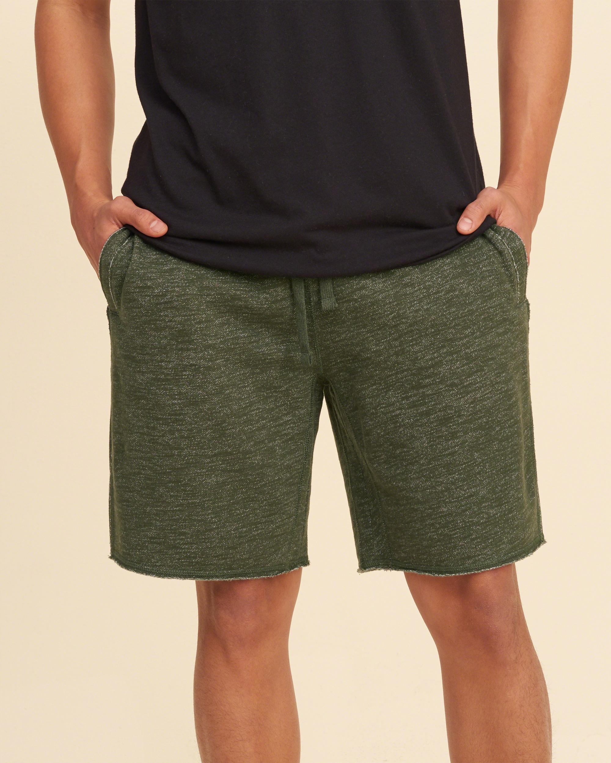 hollister fleece jogger shorts