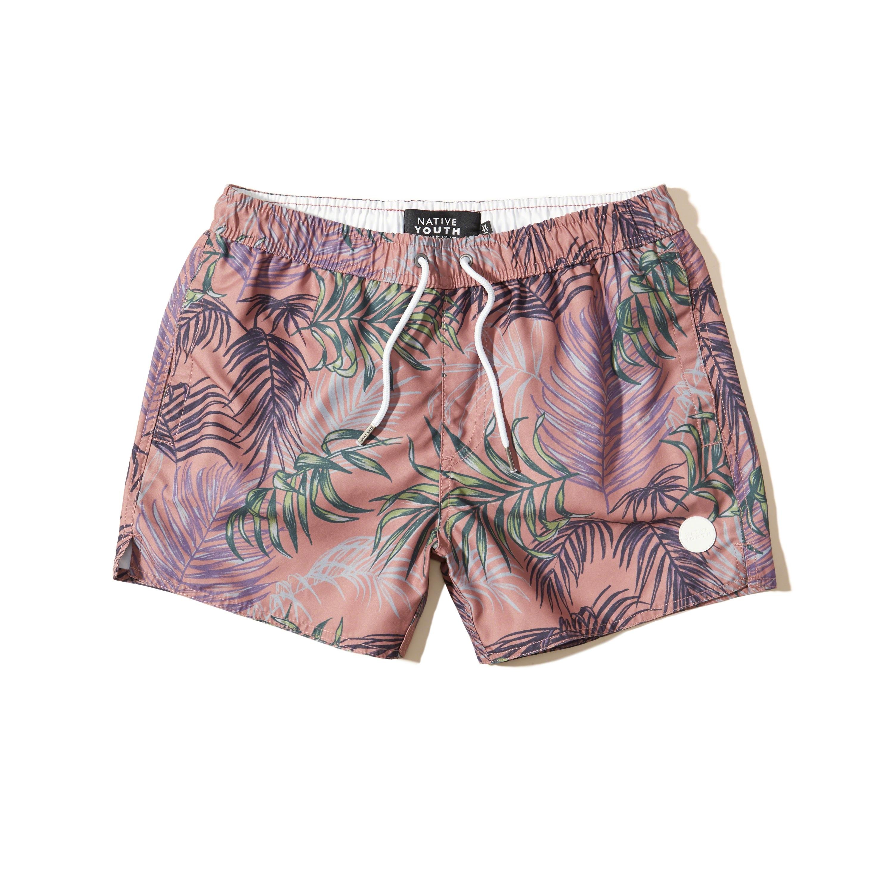 Lyst - Hollister Native Youth Swim Trunks in Pink for Men