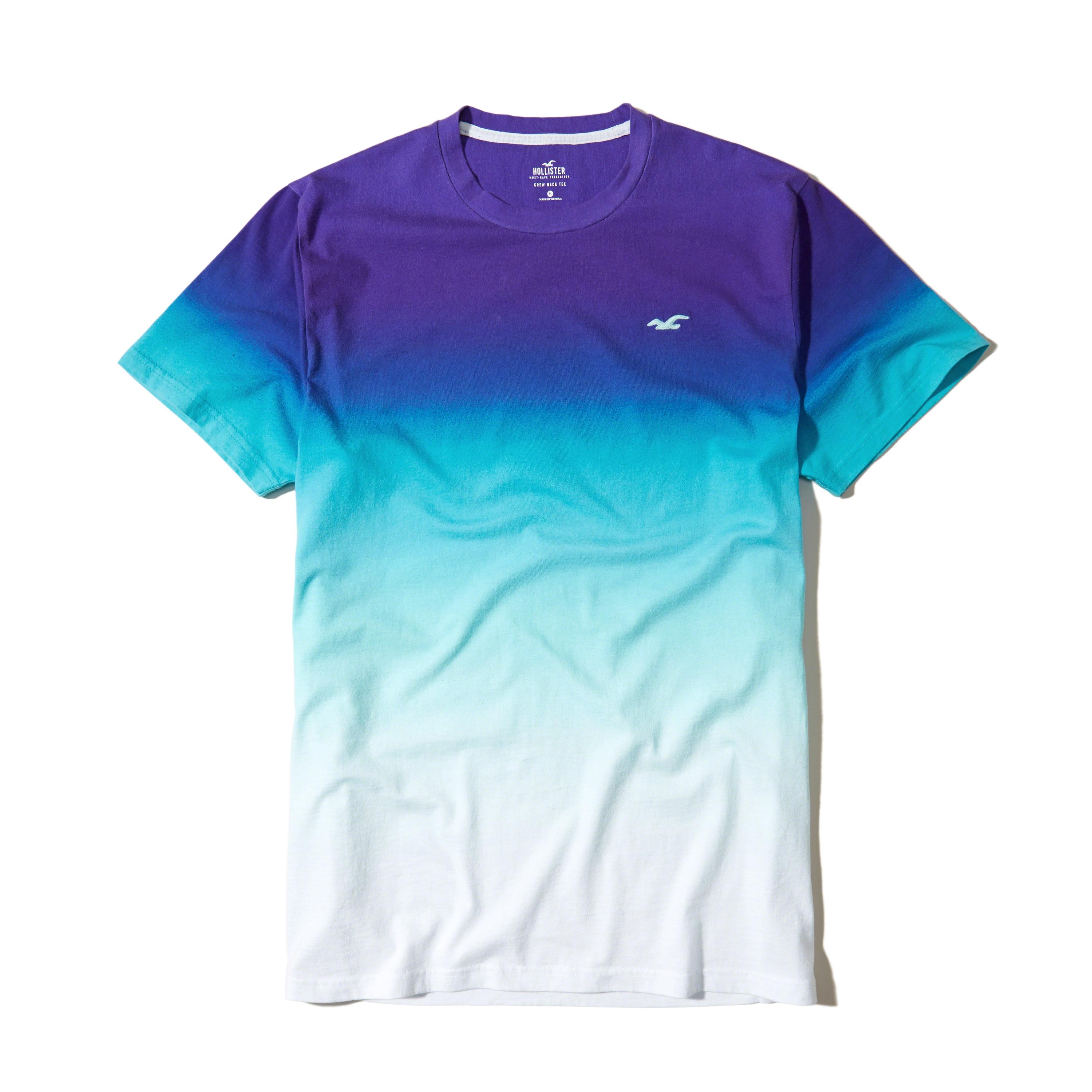 Hollister Musthave Ombré Crew Tshirt in Blue for Men Lyst