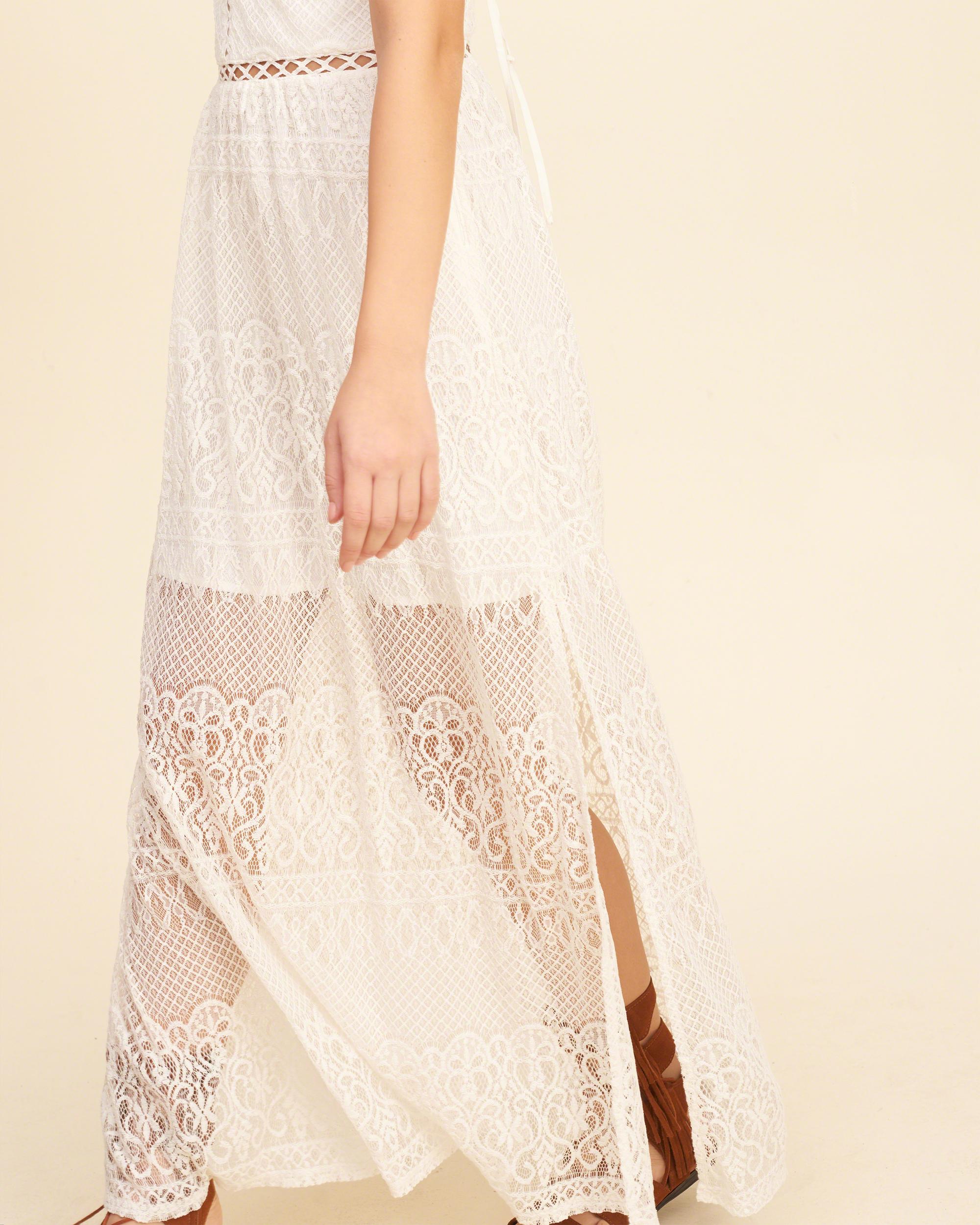 hollister white floral dress