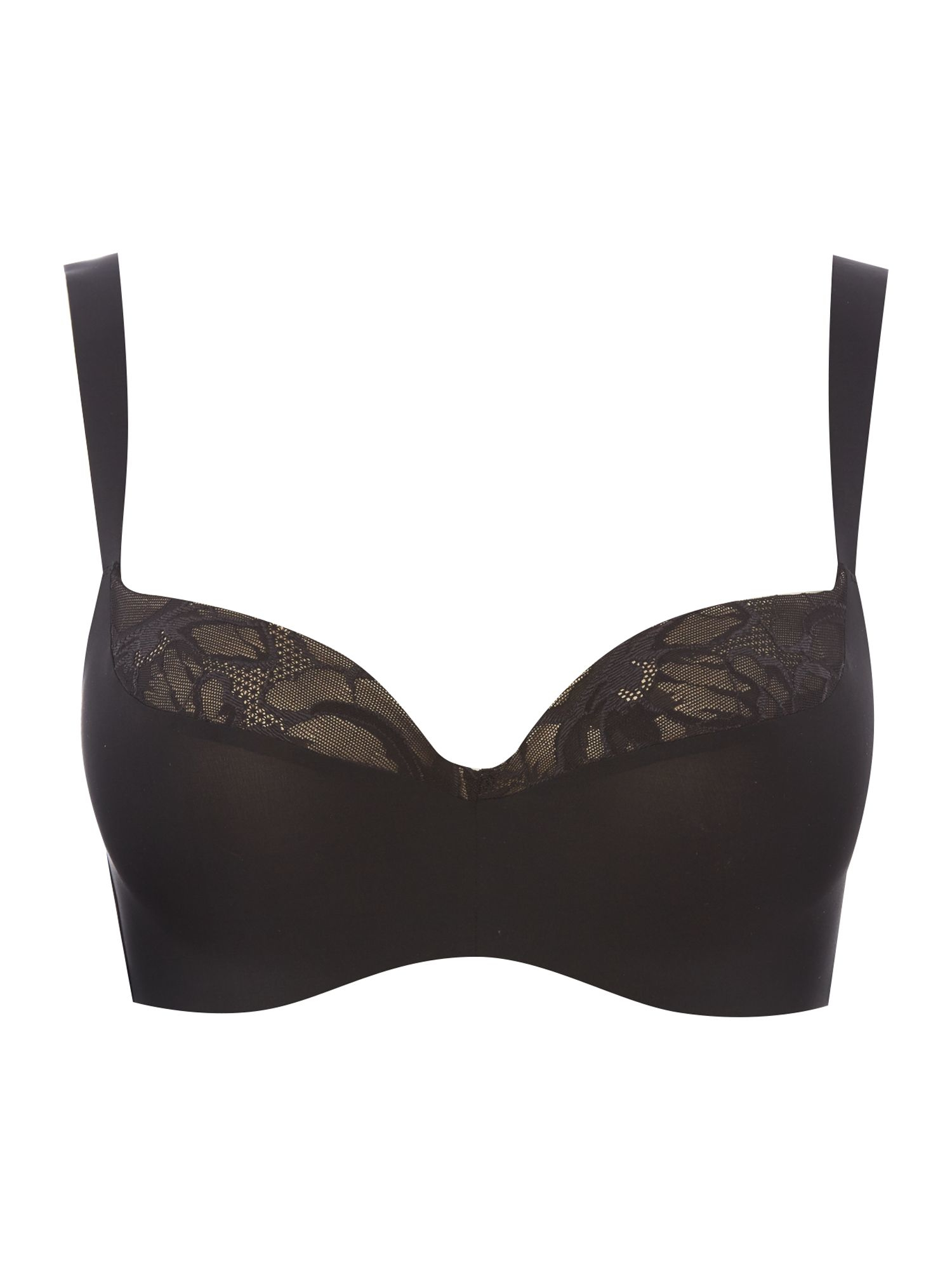 Triumph Magic Boost Magic Wire Balconette Lift Up Bra in Black | Lyst