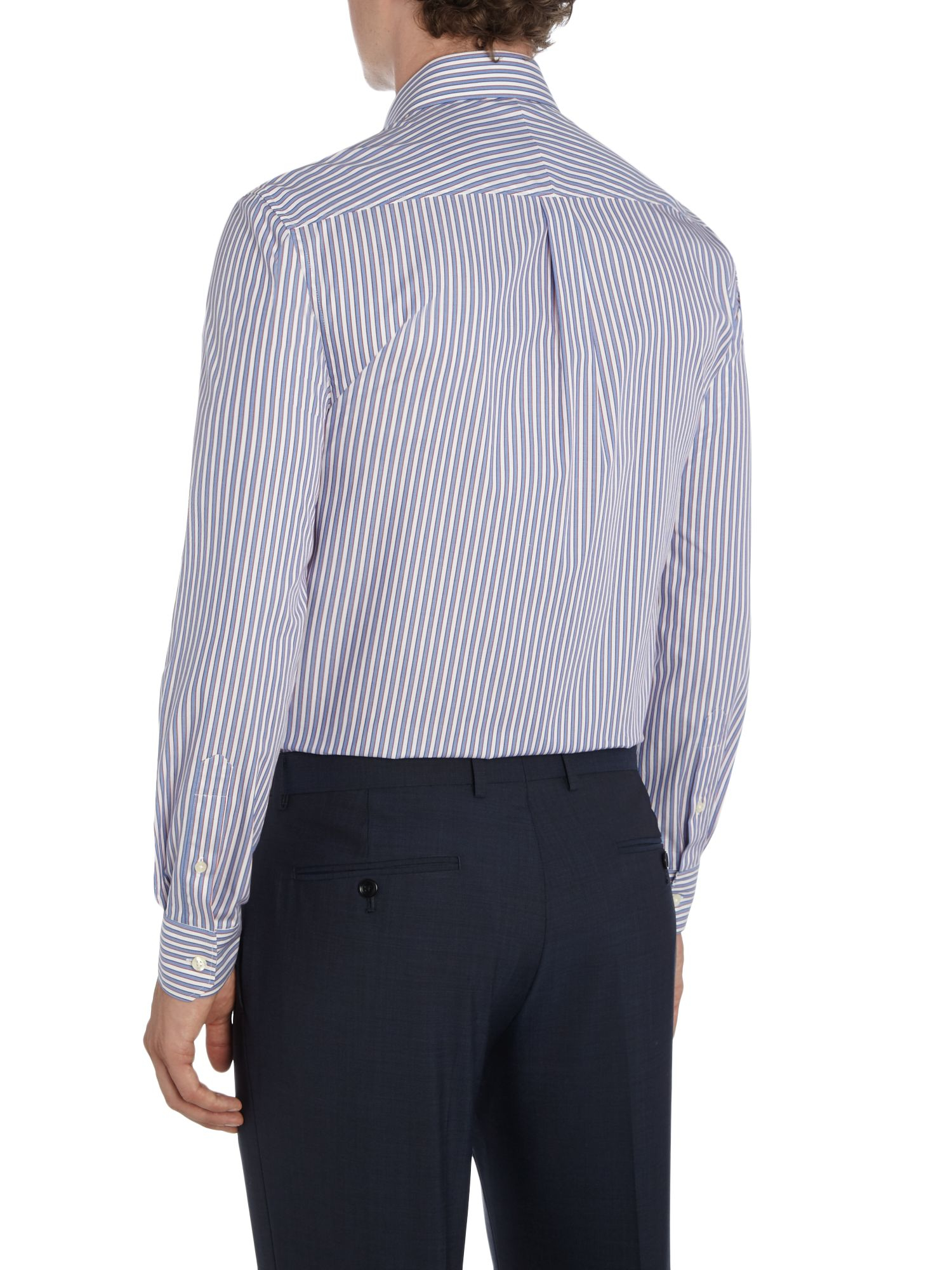 Lyst - Howick Allendale Stripe Shirt in Blue for Men