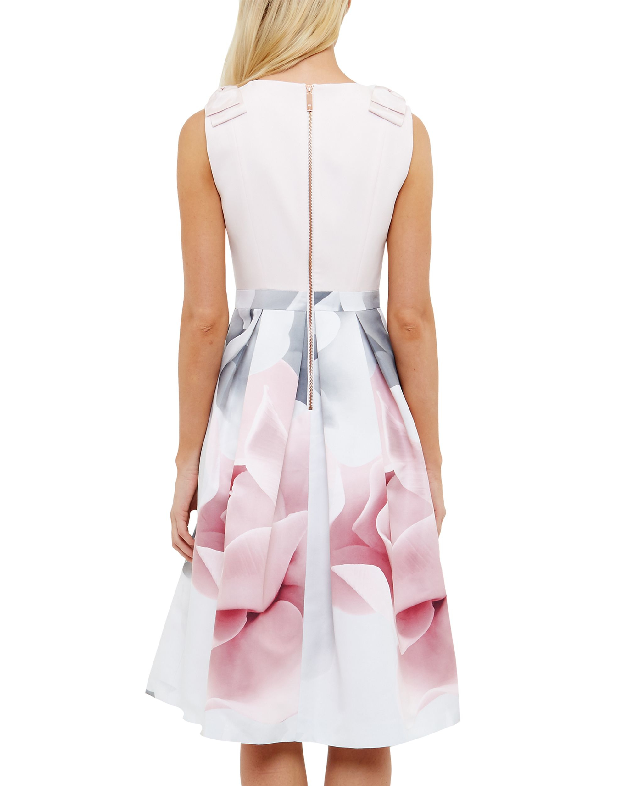 Ted Baker Riina Porcelain Rose Bow Dress In Pink | Lyst