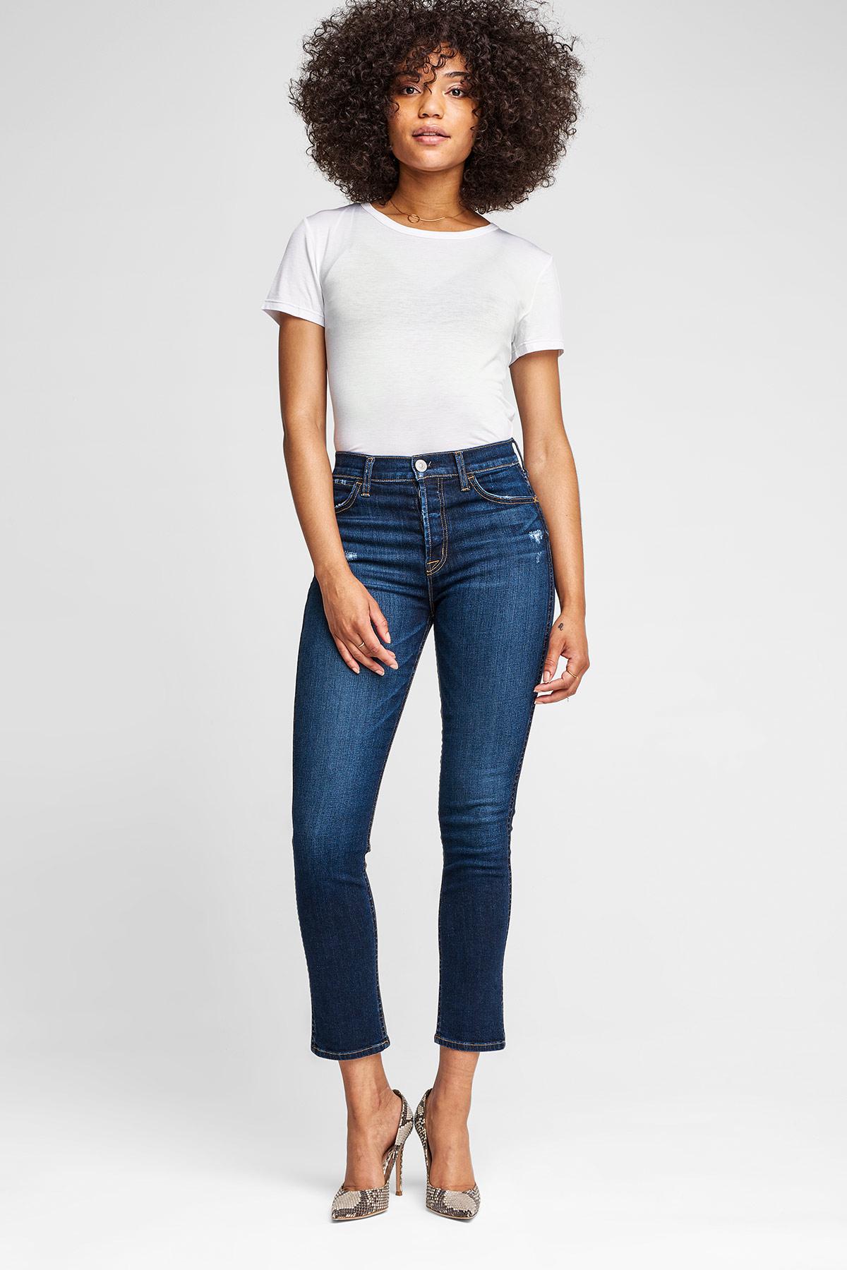 Lyst - Hudson Holly High Rise Skinny Jeans in Blue