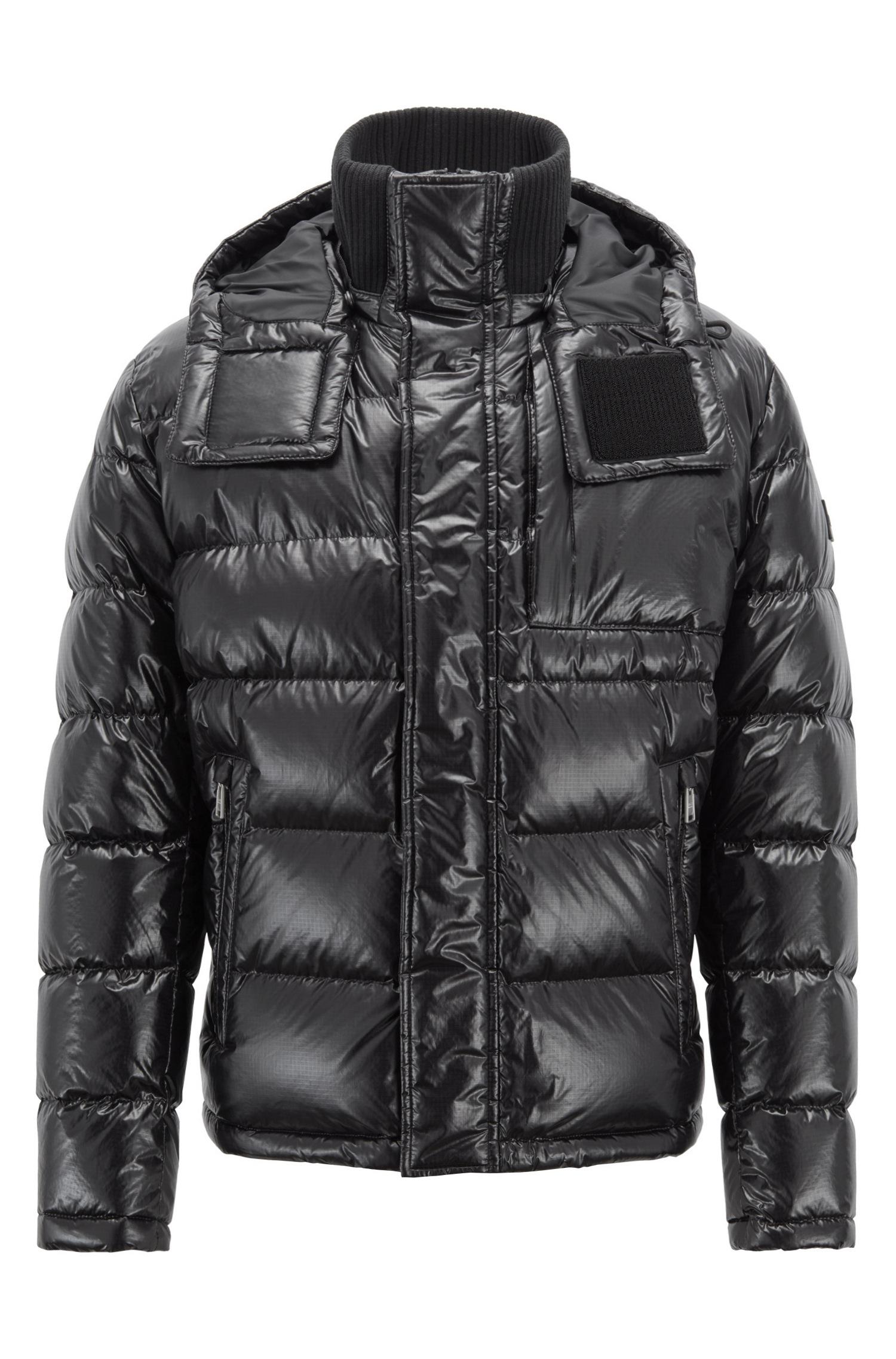Boss Blouson-style Down-filled Jacket With Detachable Hood in Black for ...