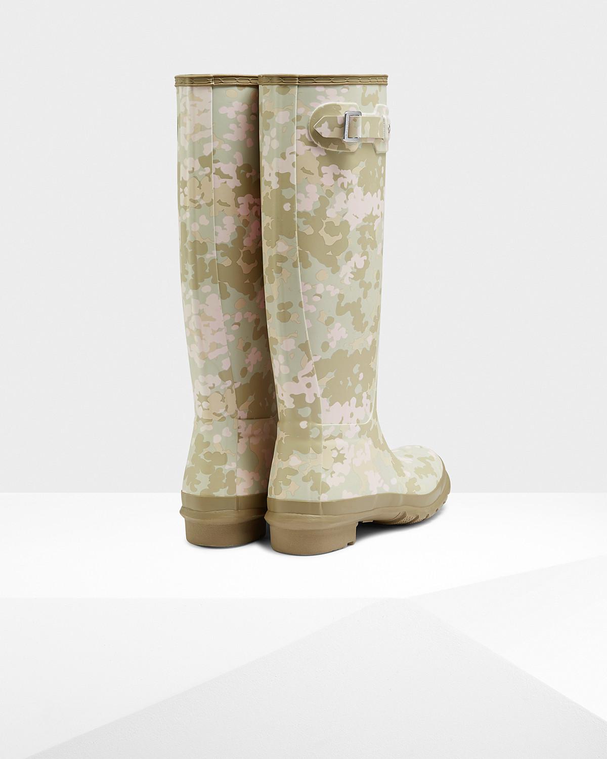 Lyst Hunter Women's Original Tall Flecktarn Camo Rain Boots in Natural