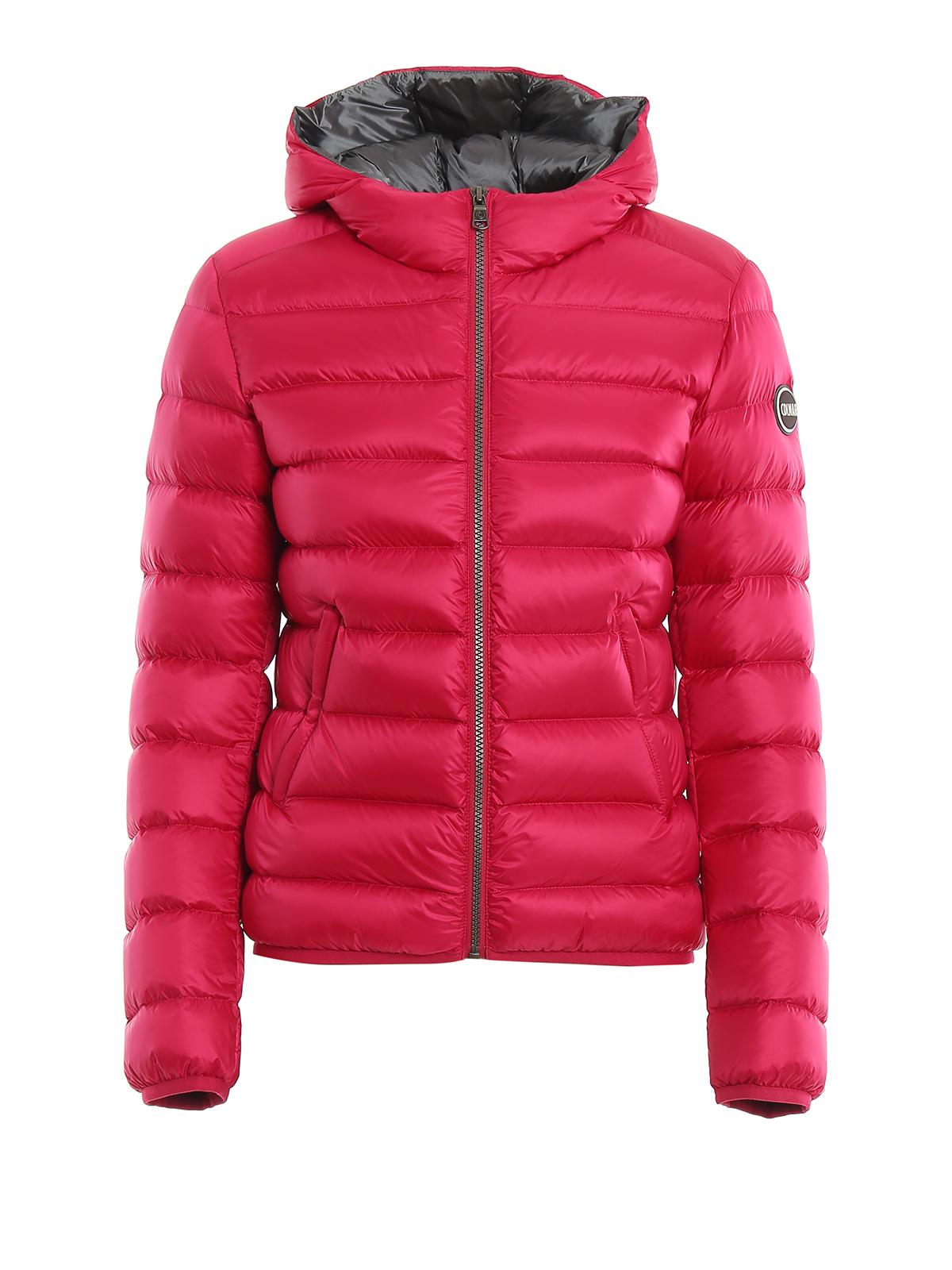 Colmar Fuchsia Hooded Puffer Jacket in Pink - Lyst