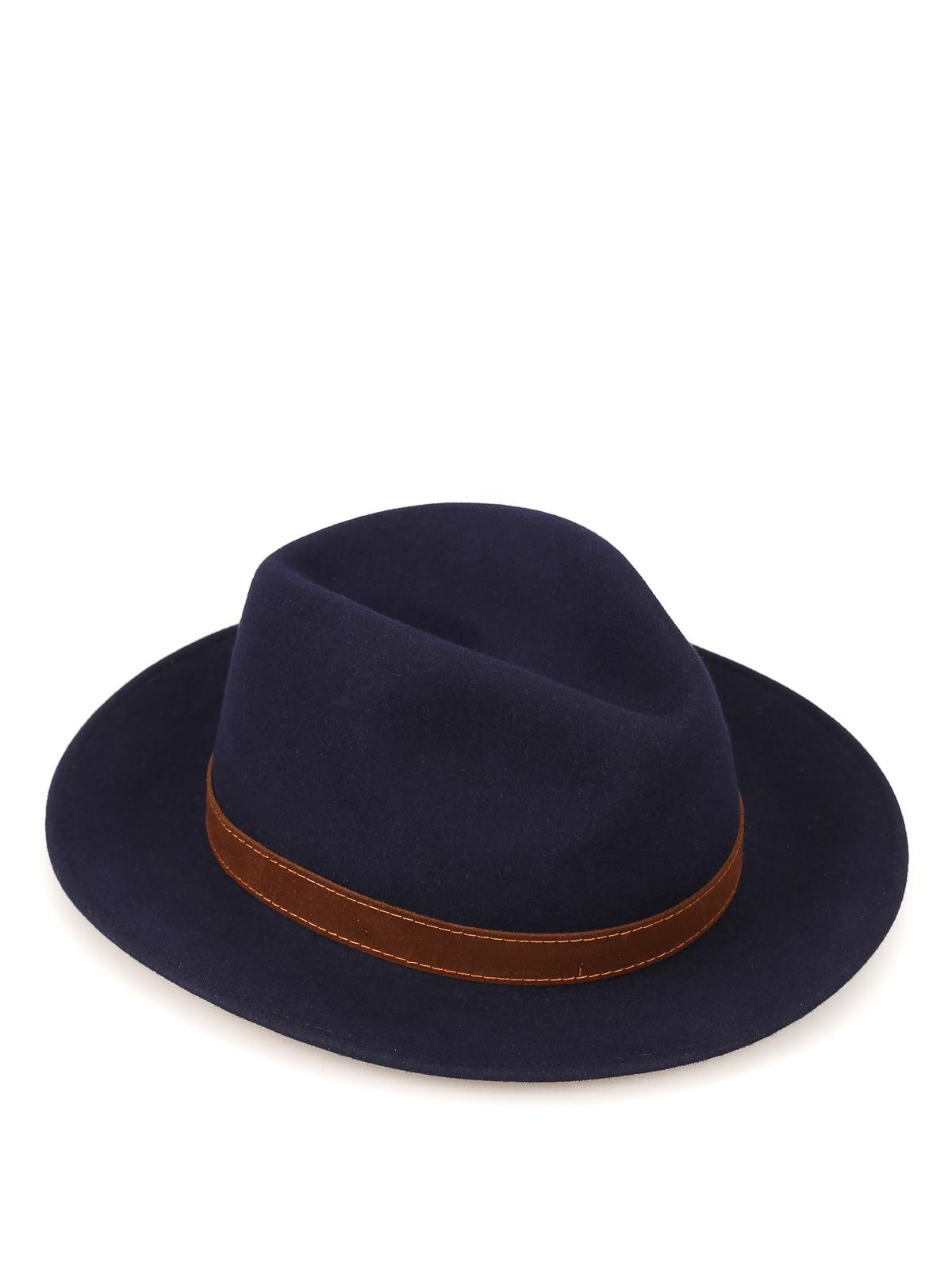 Borsalino Alessandria Blue Felt Hat for Men - Lyst