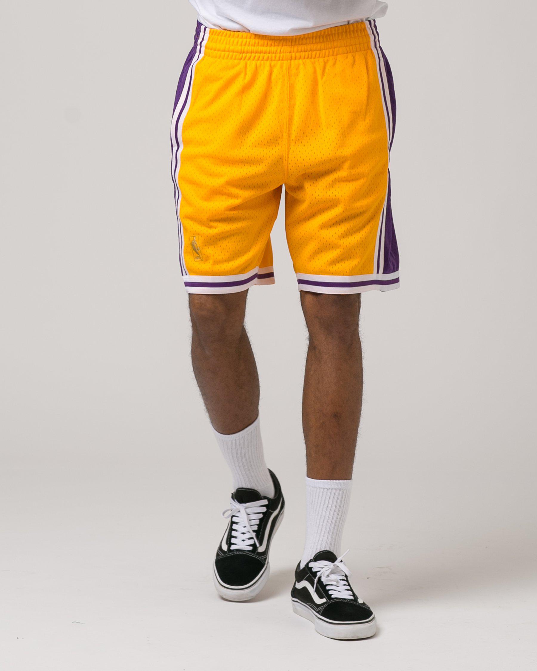 Lyst - Mitchell & Ness Los Angeles Lakers Swingman Shorts ...