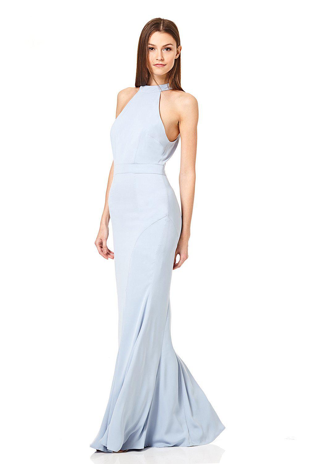 Jarlo Synthetic Caden Halter Neck Maxi Dress in Cornflower Blue (Blue) Lyst