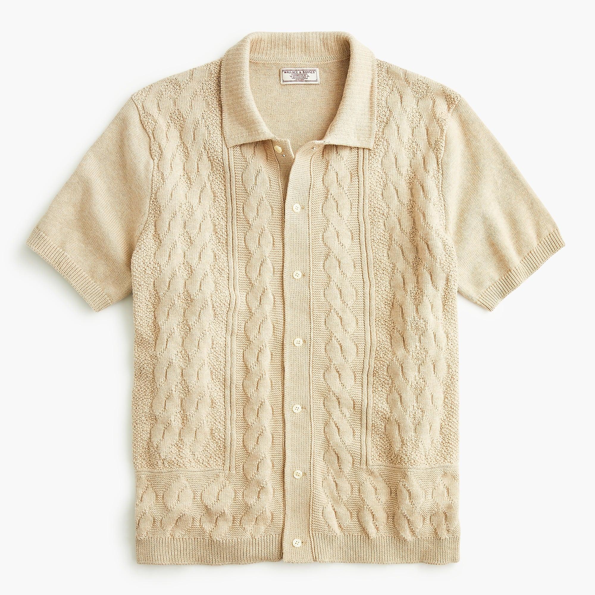 Lyst - J.Crew Wallace & Barnes Cotton Cable-knit Short-sleeve Polo
