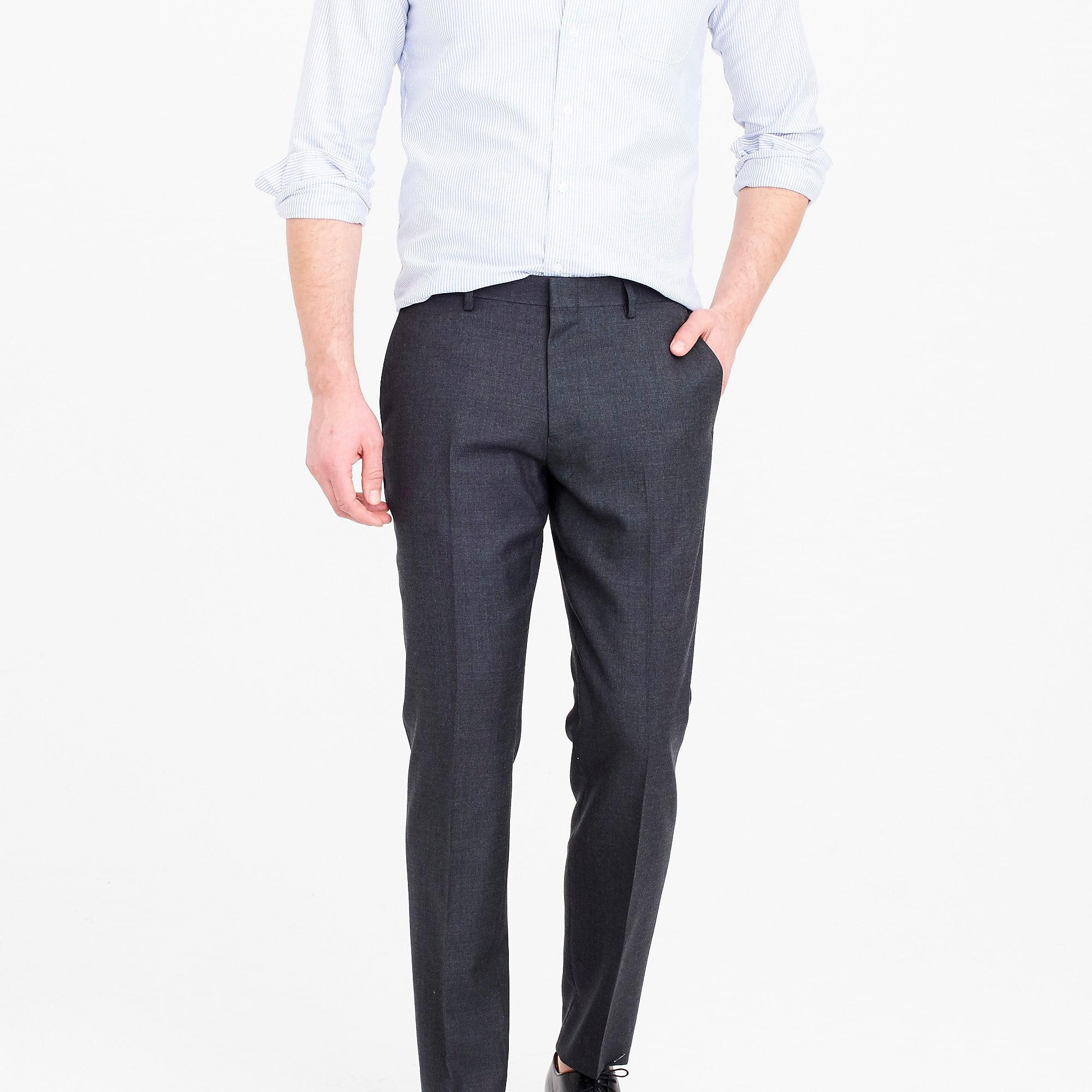J.Crew Ludlow Slim-fit Suit Pant In Charcoal American Wool in Gray for ...