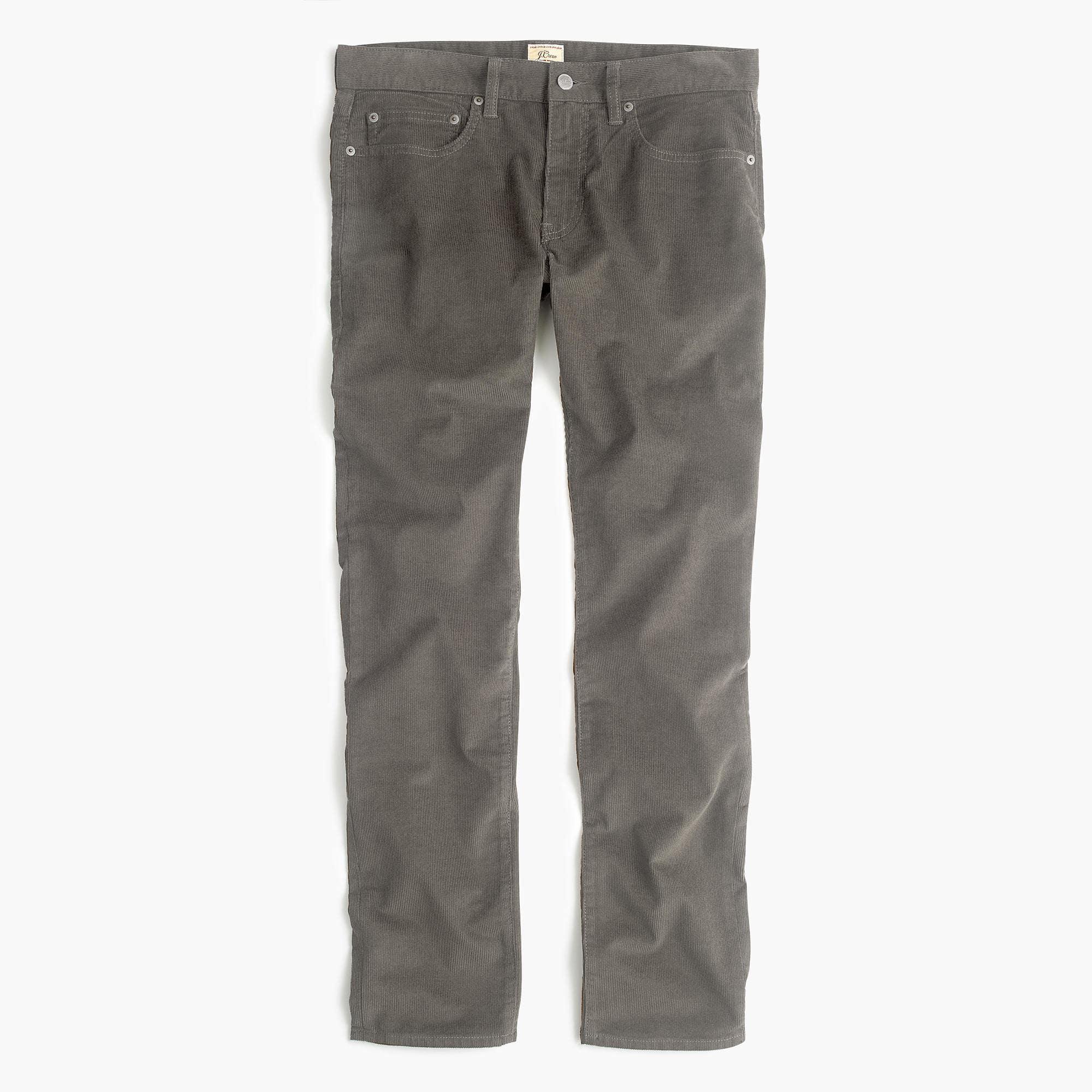 J.Crew 484 Slim-fit Pant In Corduroy in Dusty Charcoal (Gray) for Men ...