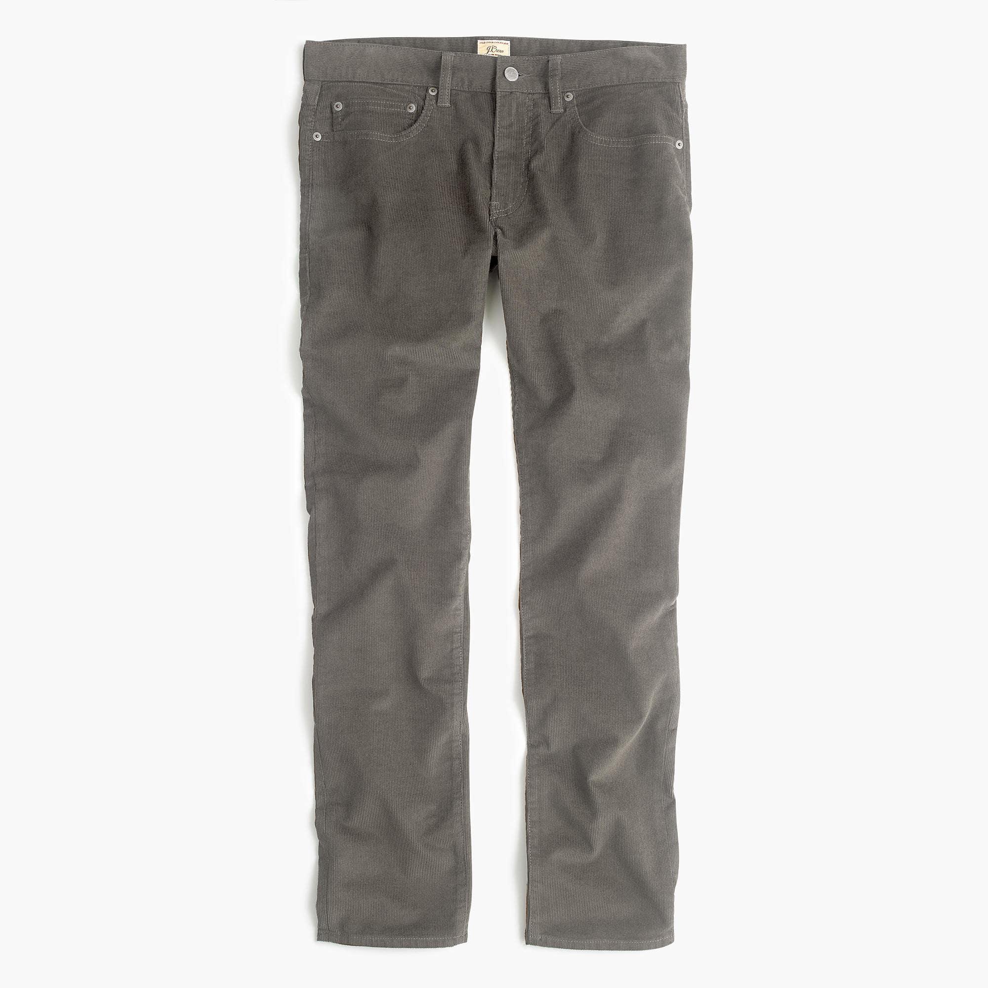 J.Crew 484 Slimfit Pant In Corduroy in Dusty Charcoal (Gray) for Men