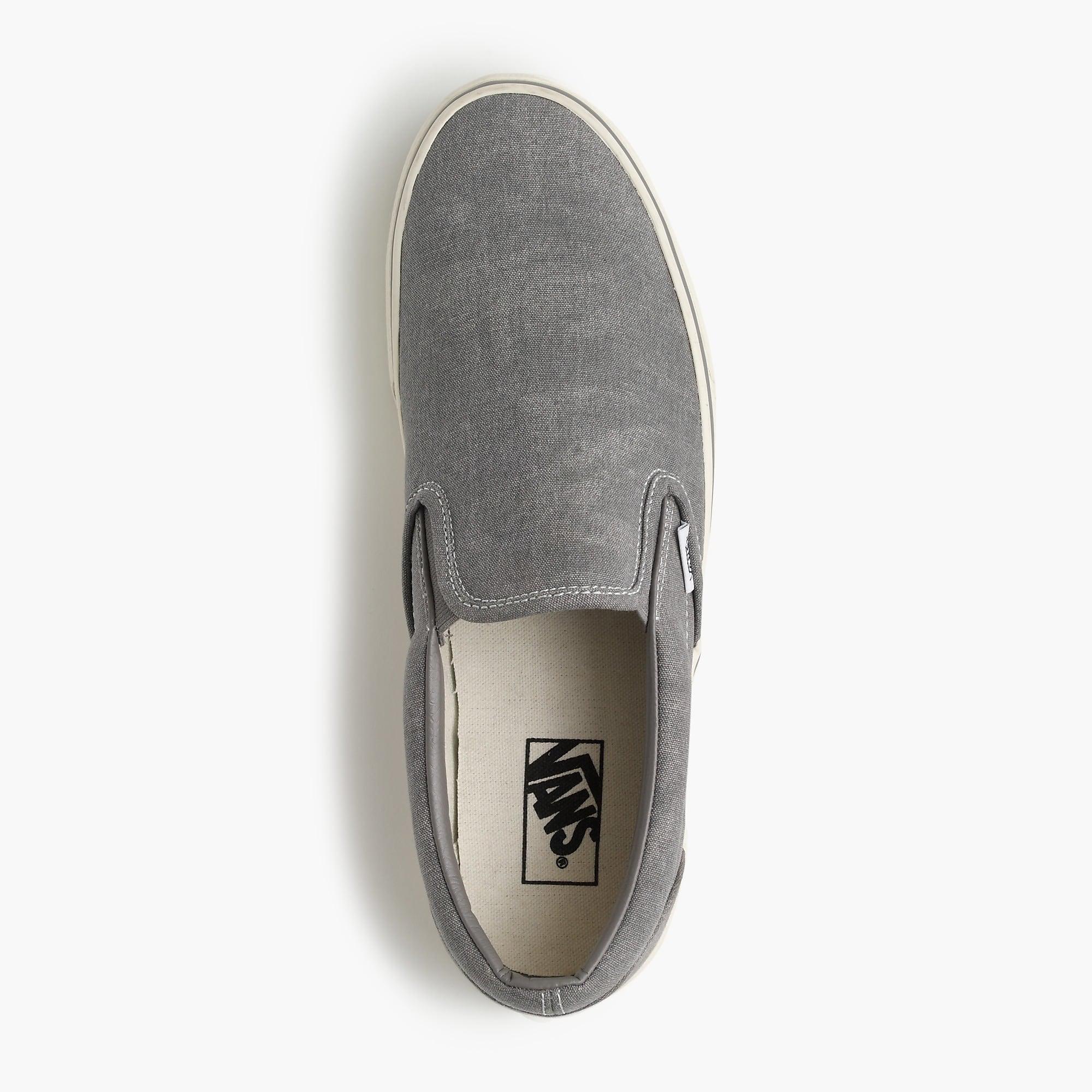 Vans Washed Canvas Classic Slip-on Sneakers in Metallic for Men - Lyst