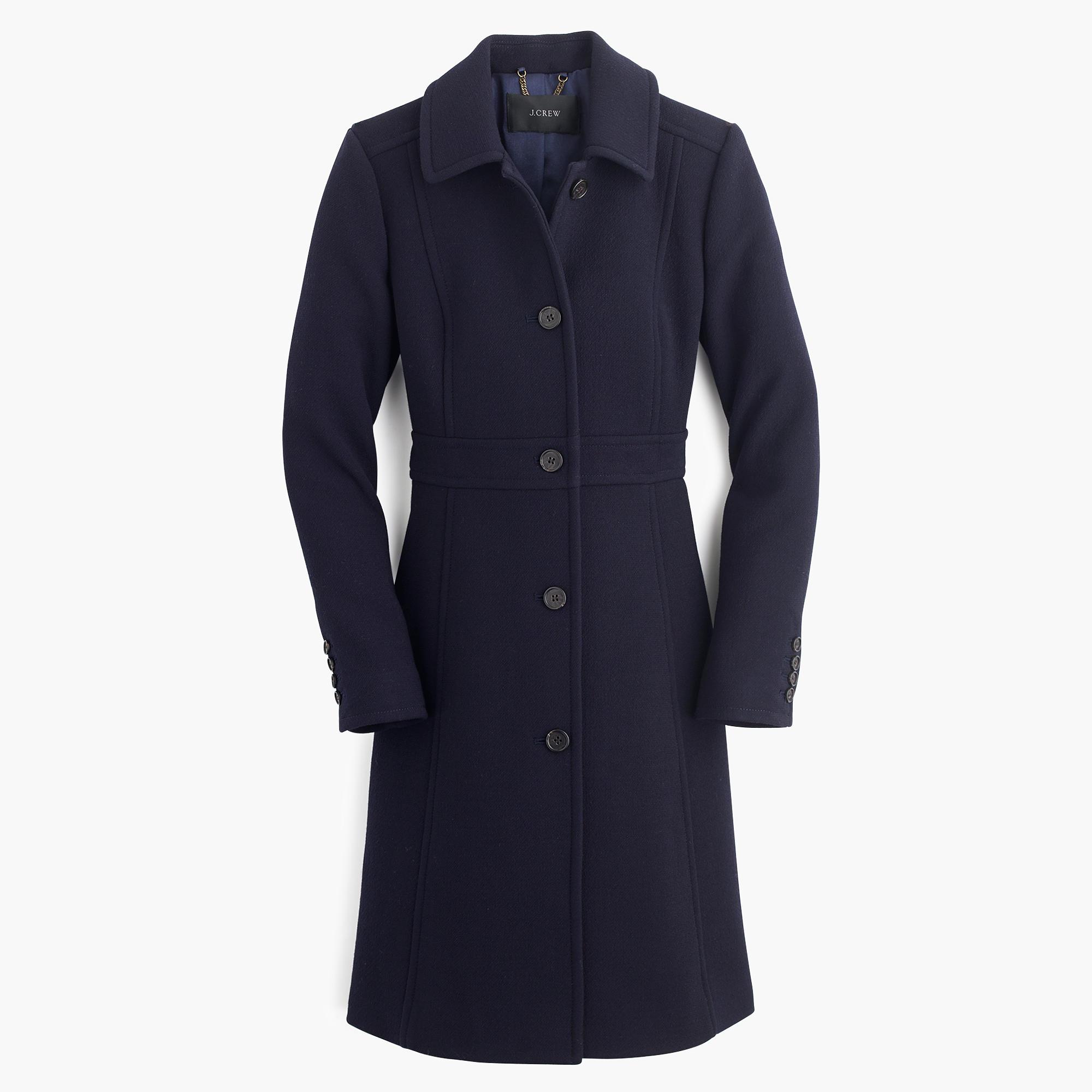 Lyst - J.Crew Double-cloth Lady Day Coat With Thinsulate in Blue