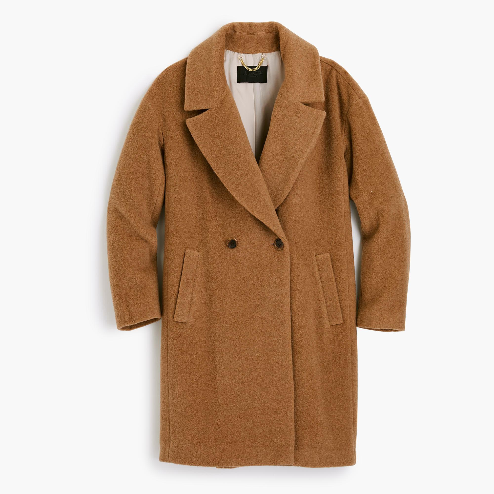 Lyst - J.Crew Collection Relaxed Topcoat In Camel Hair