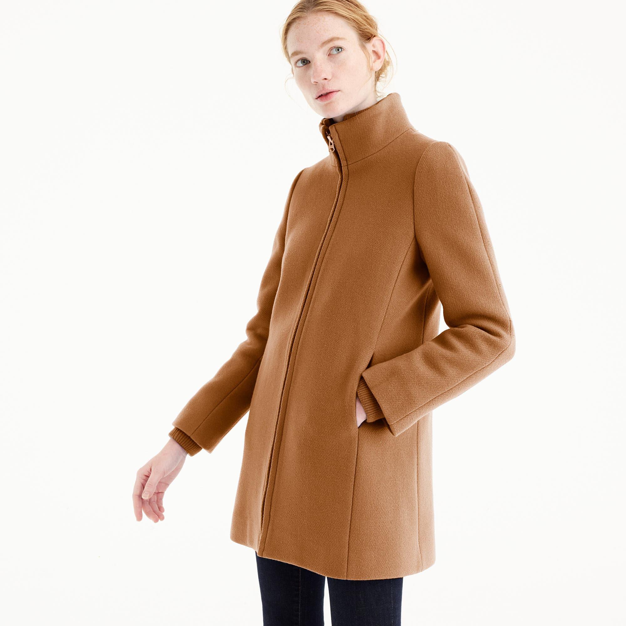 lodge coat in italian stadium cloth wool