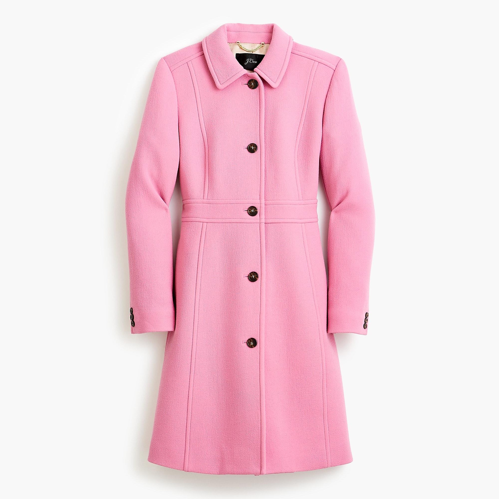 J.Crew Petite Classic Lady Day Coat In Italian Doublecloth Wool With Thinsulate in Pink Lyst