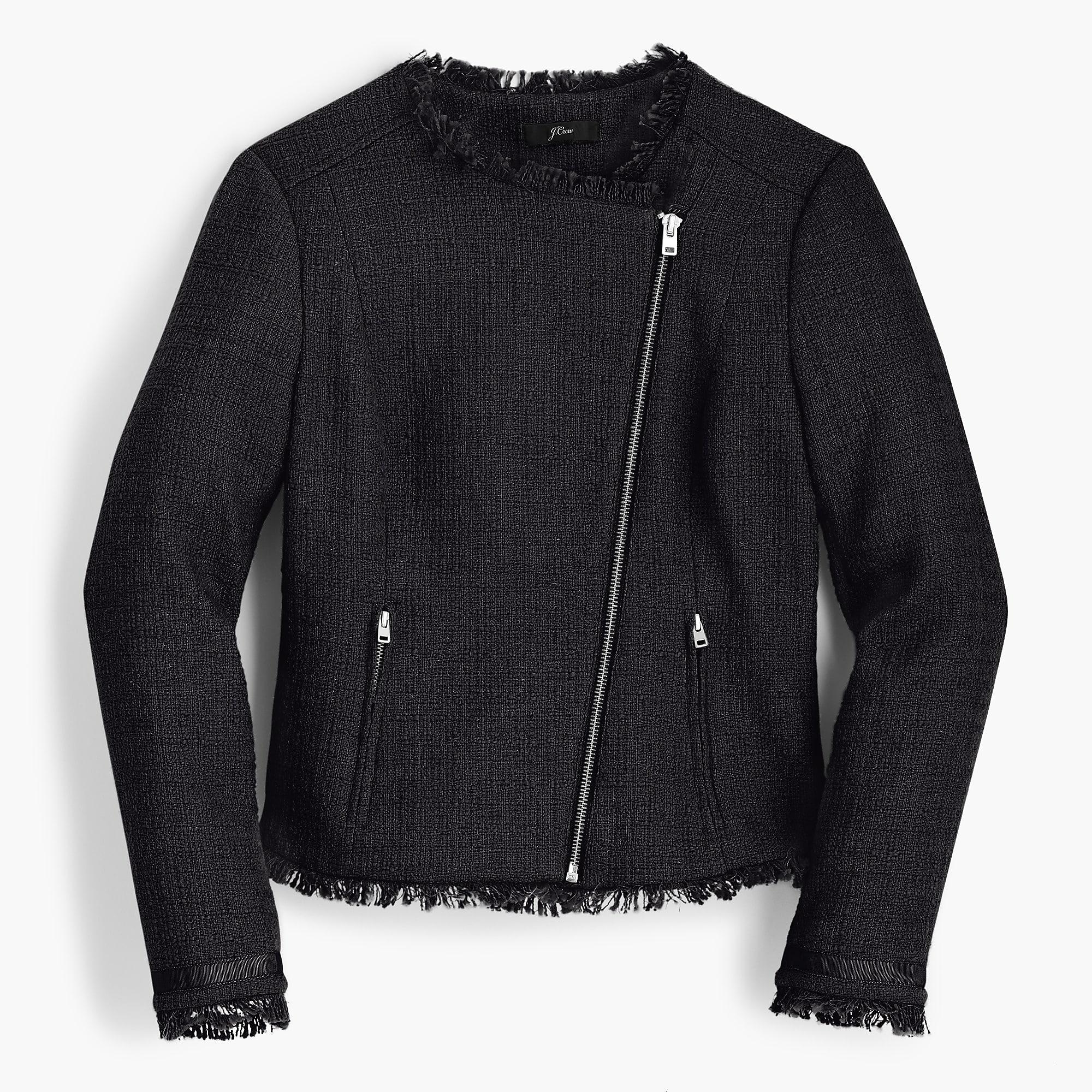 tweed motorcycle jacket