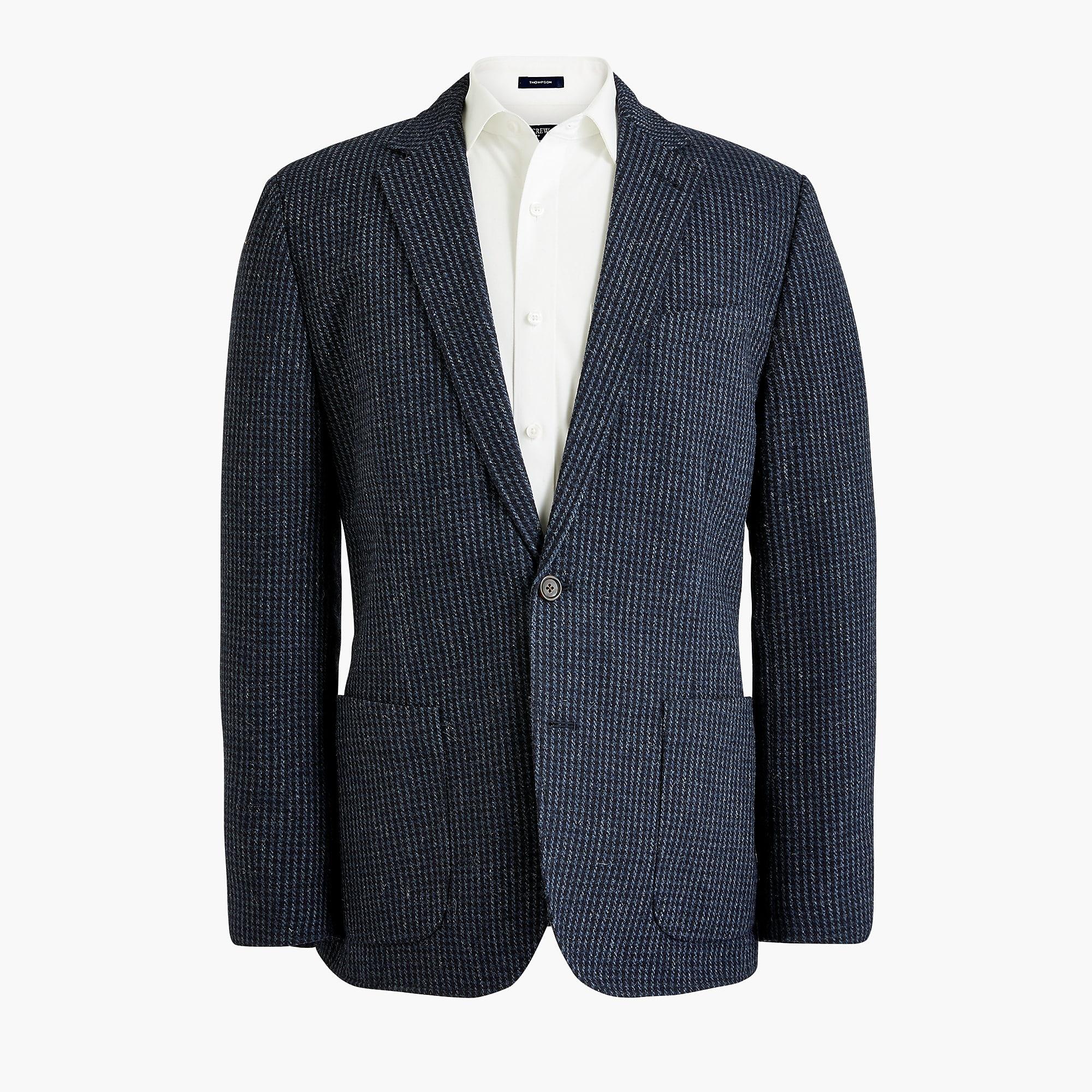 J.Crew Slimfit Thompson Blazer In Houndstooth Wool in Blue for Men Lyst