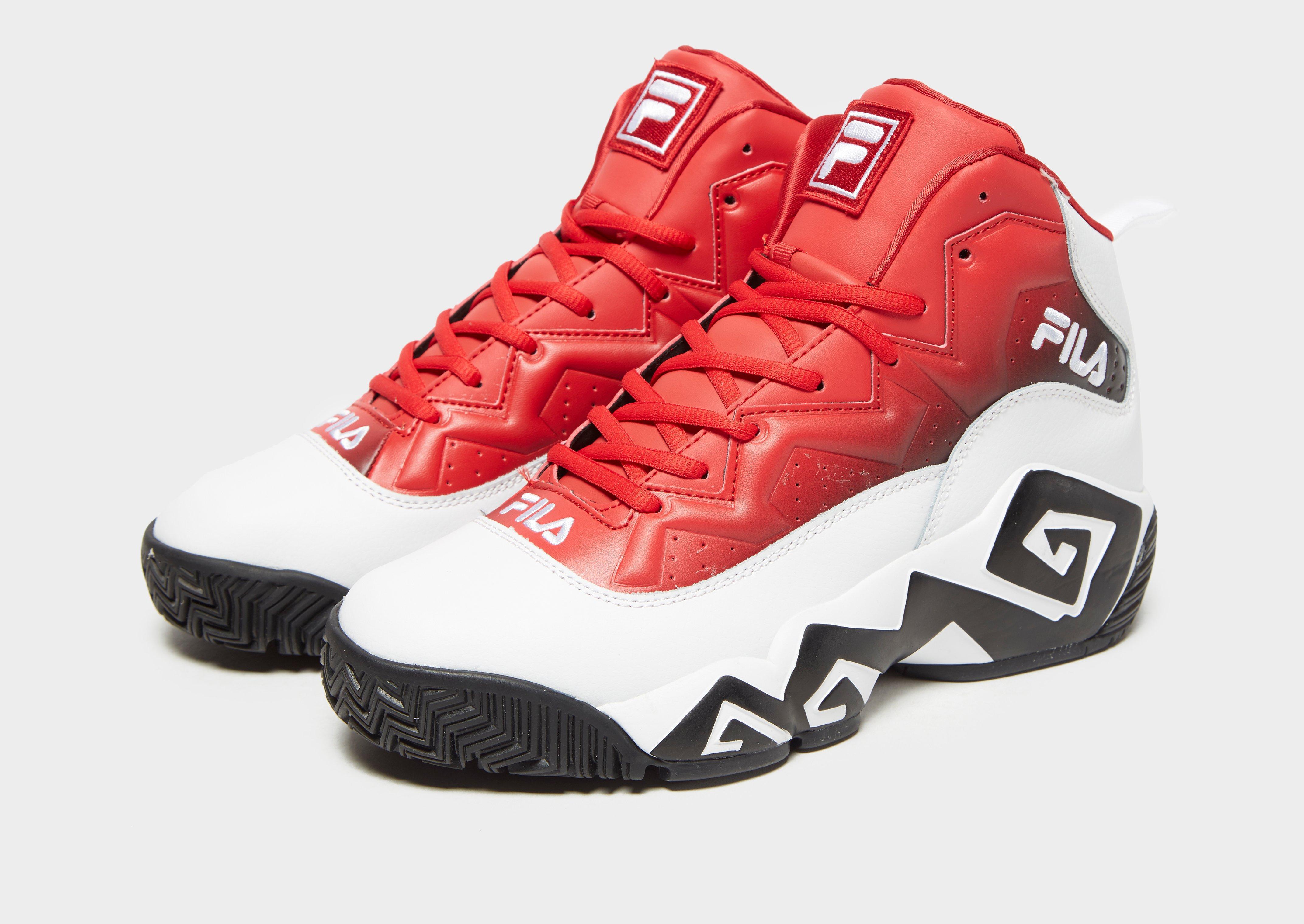 Fila Leather Mb Fade in White/Red/Black (Red) for Men - Lyst