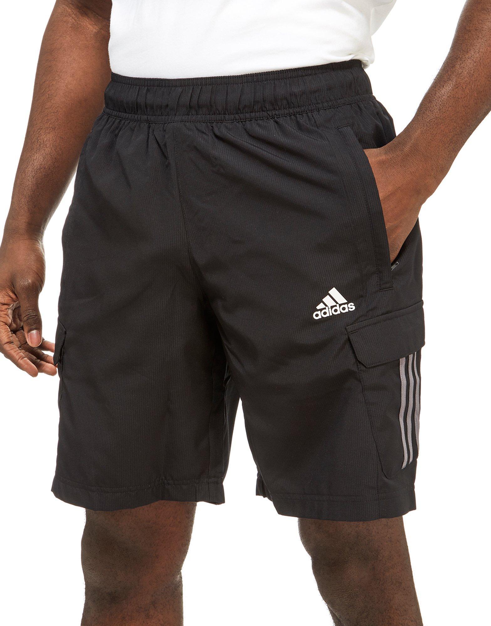 Lyst - Adidas Cargo Shorts in Black for Men