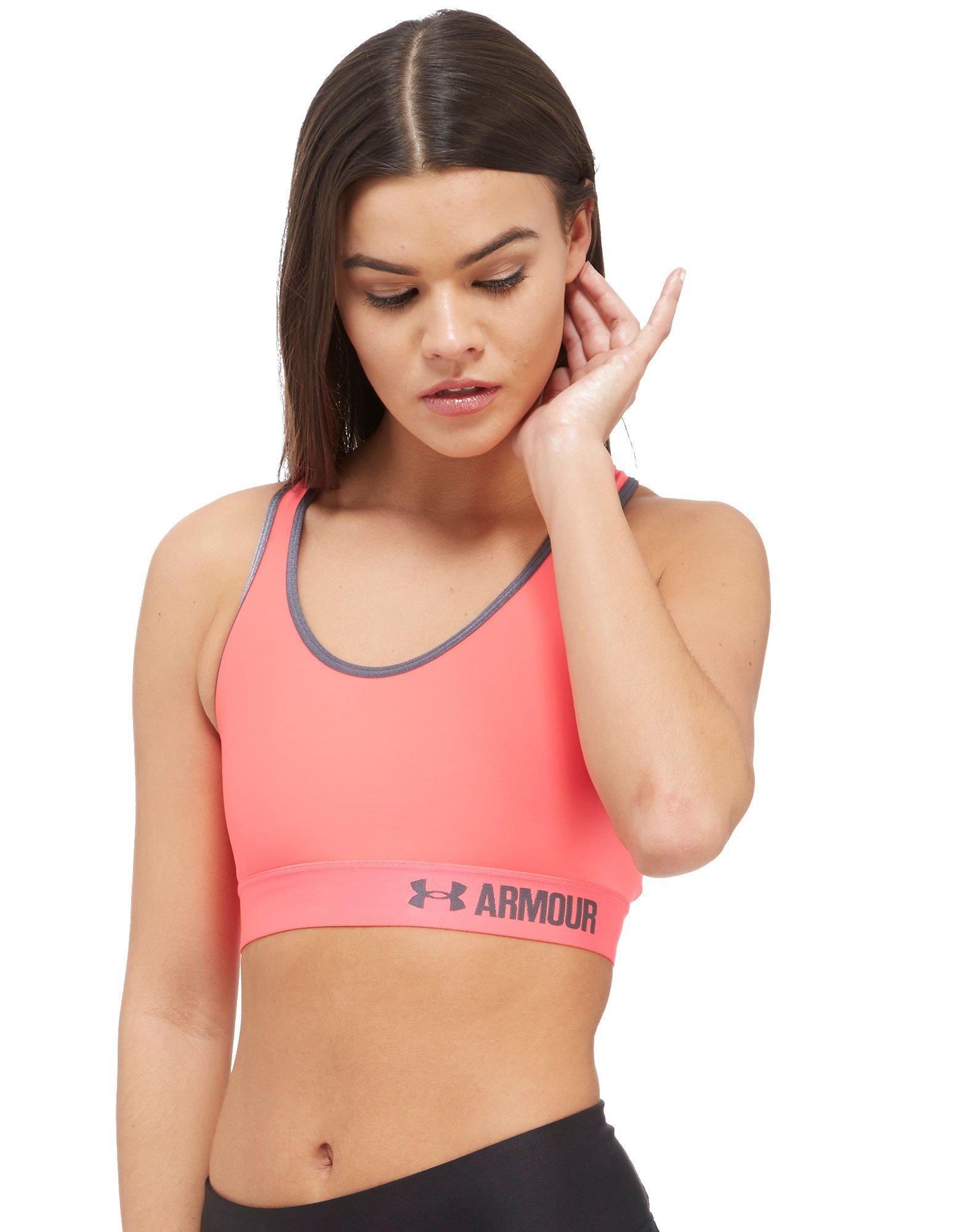 under armour sports bra pink