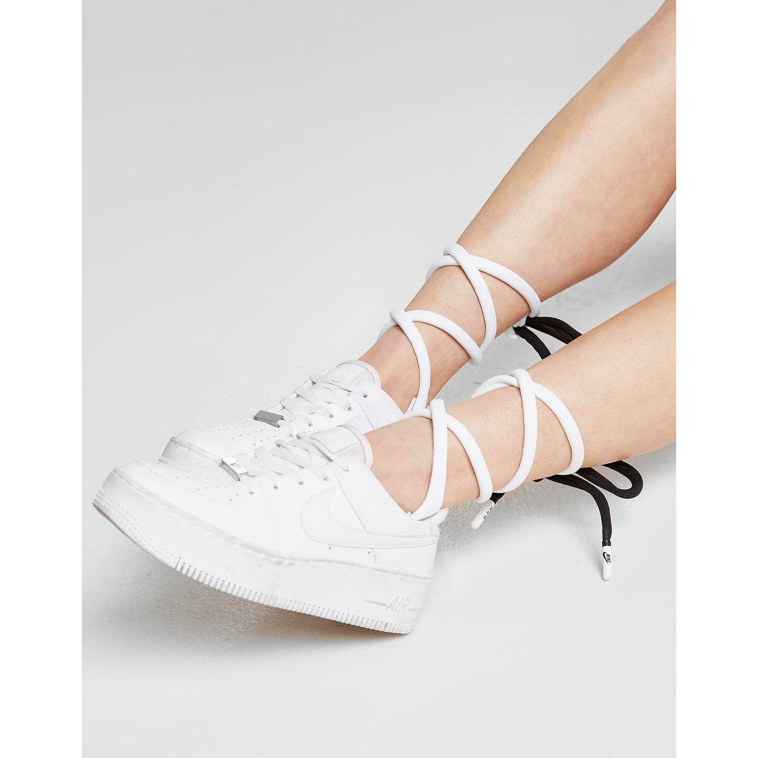 nike white laces