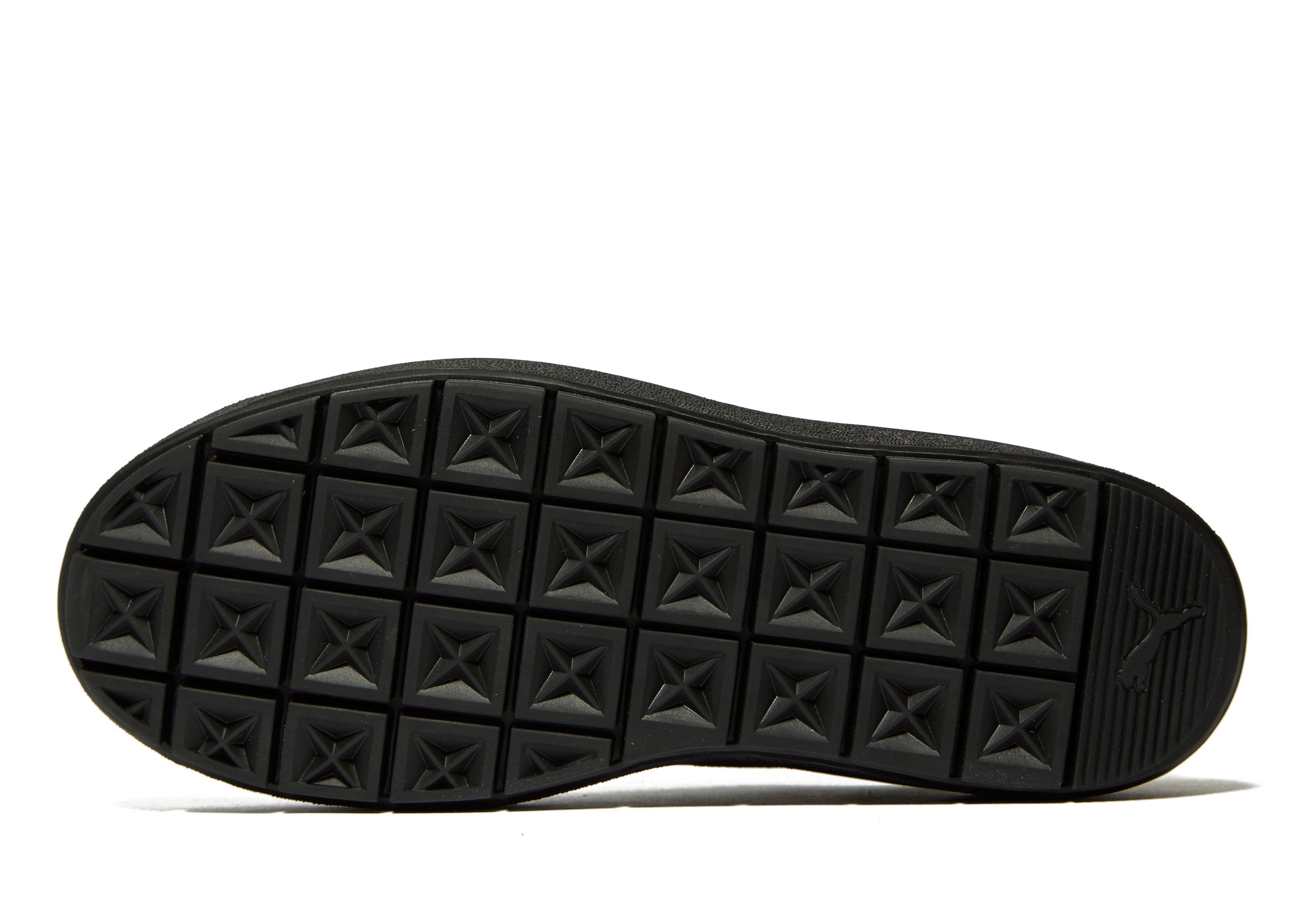 suede platform trace trainers puma black