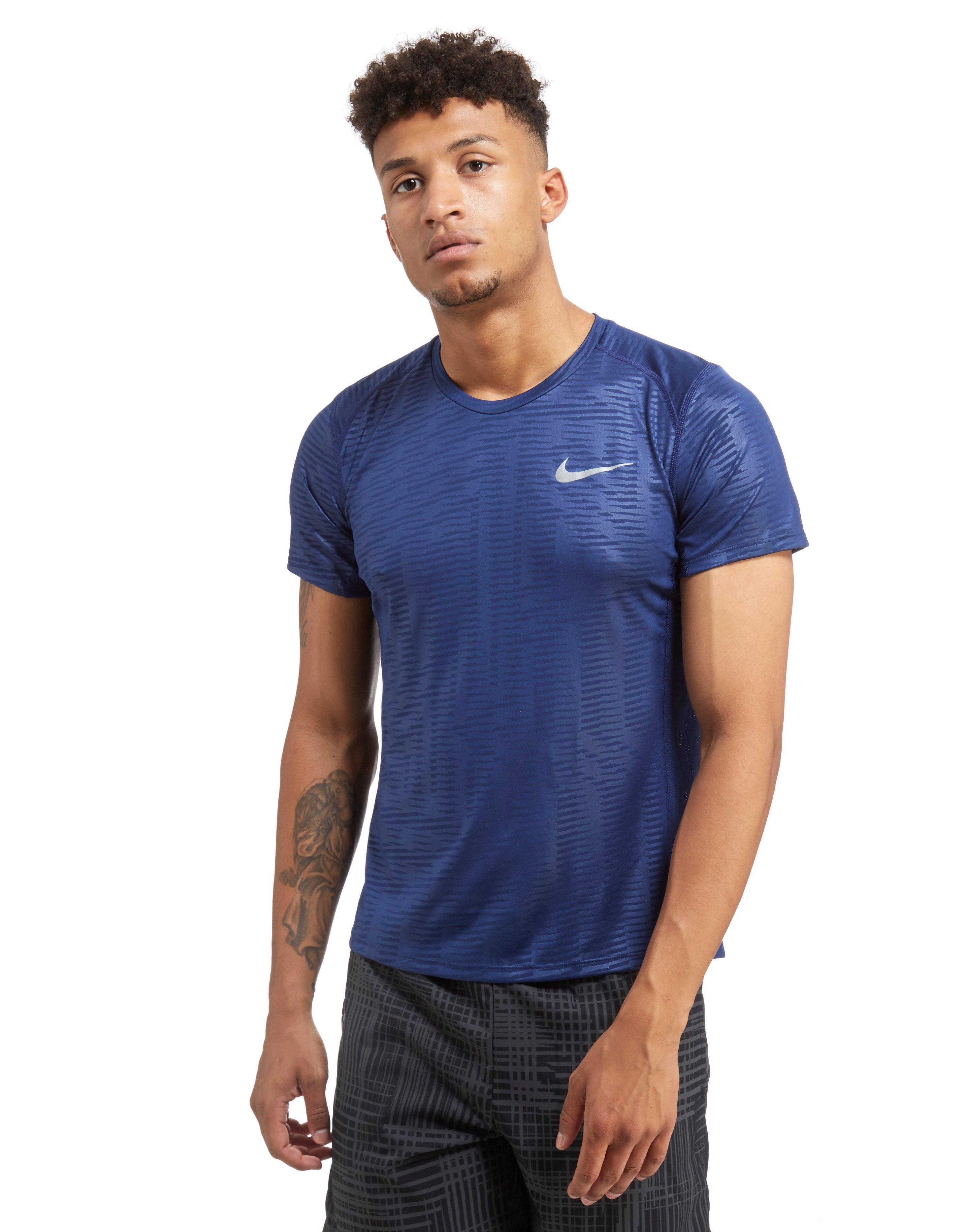 Lyst - Nike Dry Miler Performance T-shirt in Blue for Men