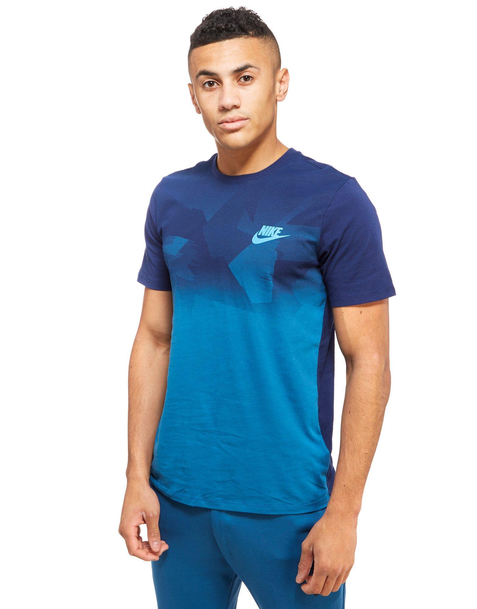 Nike Camo Fade T-shirt in Blue for Men | Lyst