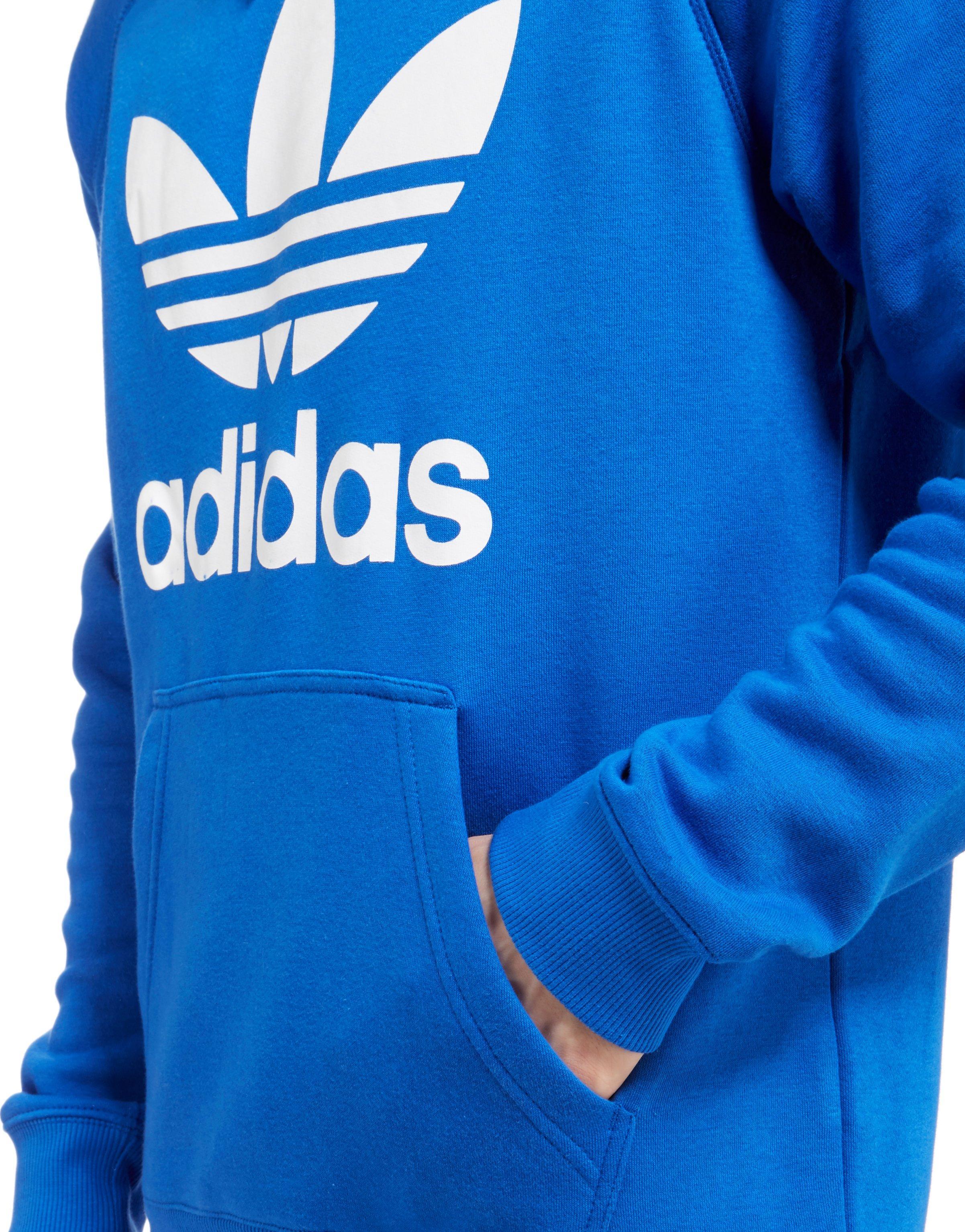 Lyst Adidas Trefoil Hoodie in Blue for Men