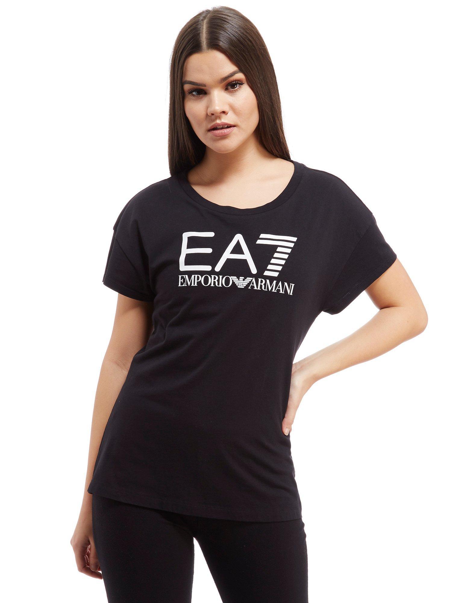 Lyst - Ea7 Gloss T-shirt in Black