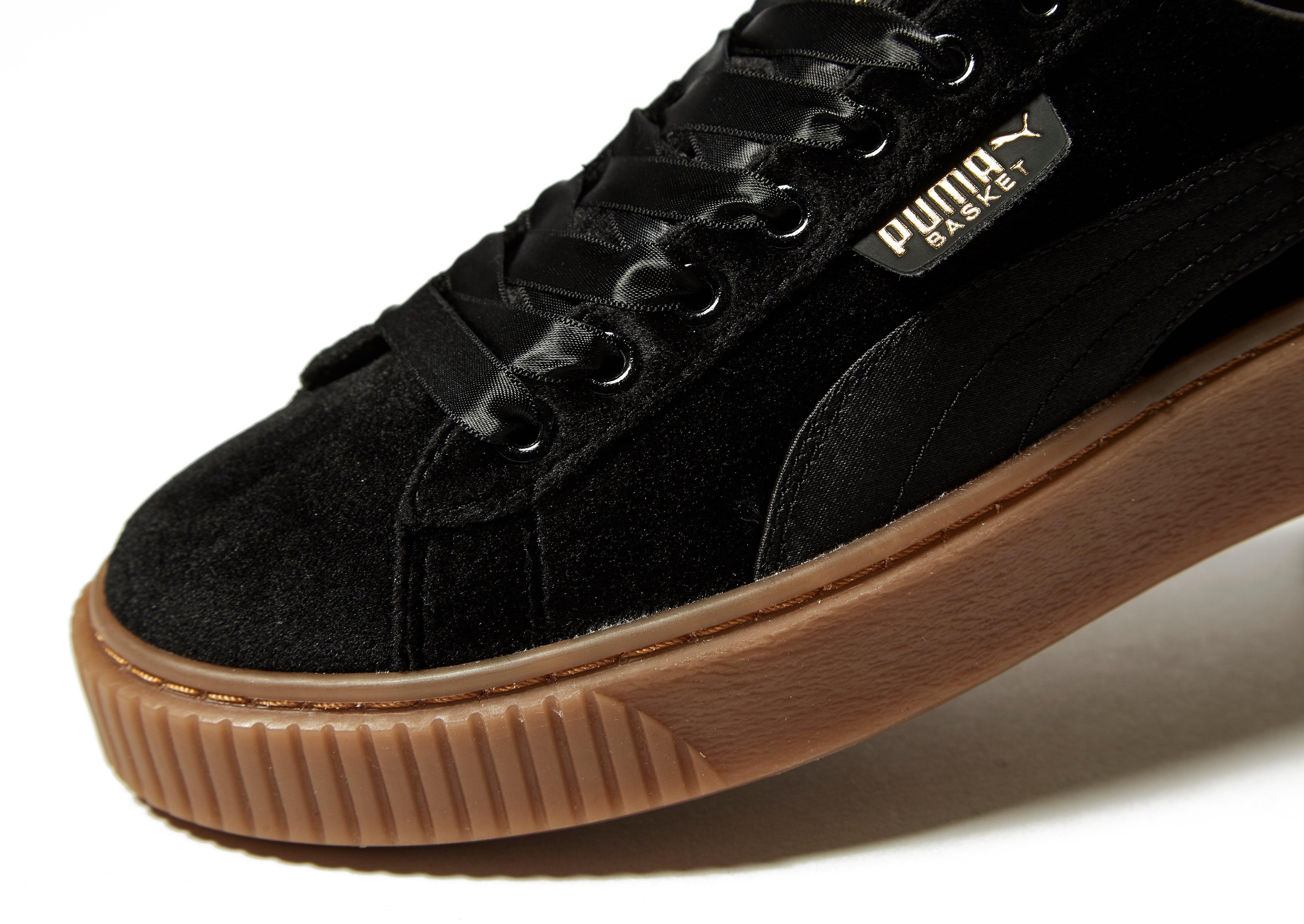 puma sneaker basket platform velvet puma sneaker basket platform velvet